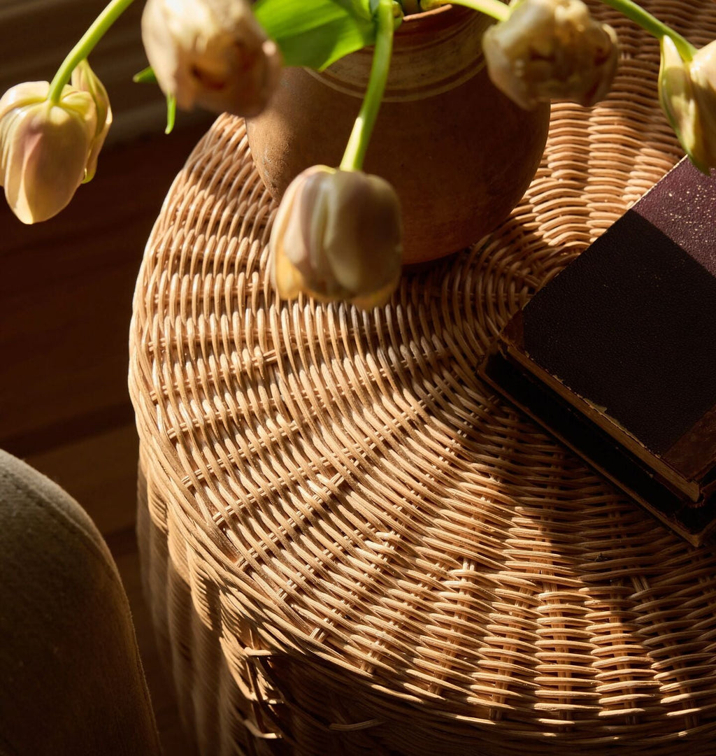 Amber Interiors - Olivia Wicker Stool