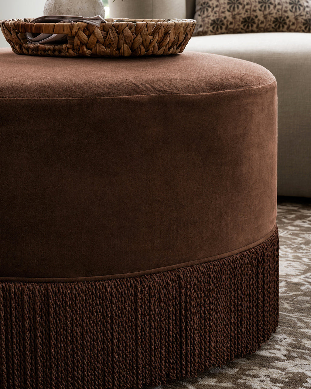 McGee & Co - Astrid Fringe Ottoman