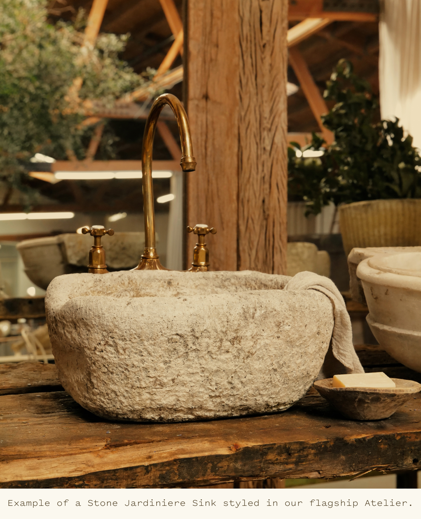 Olive Ateliers - Stone Jardiniere Sink