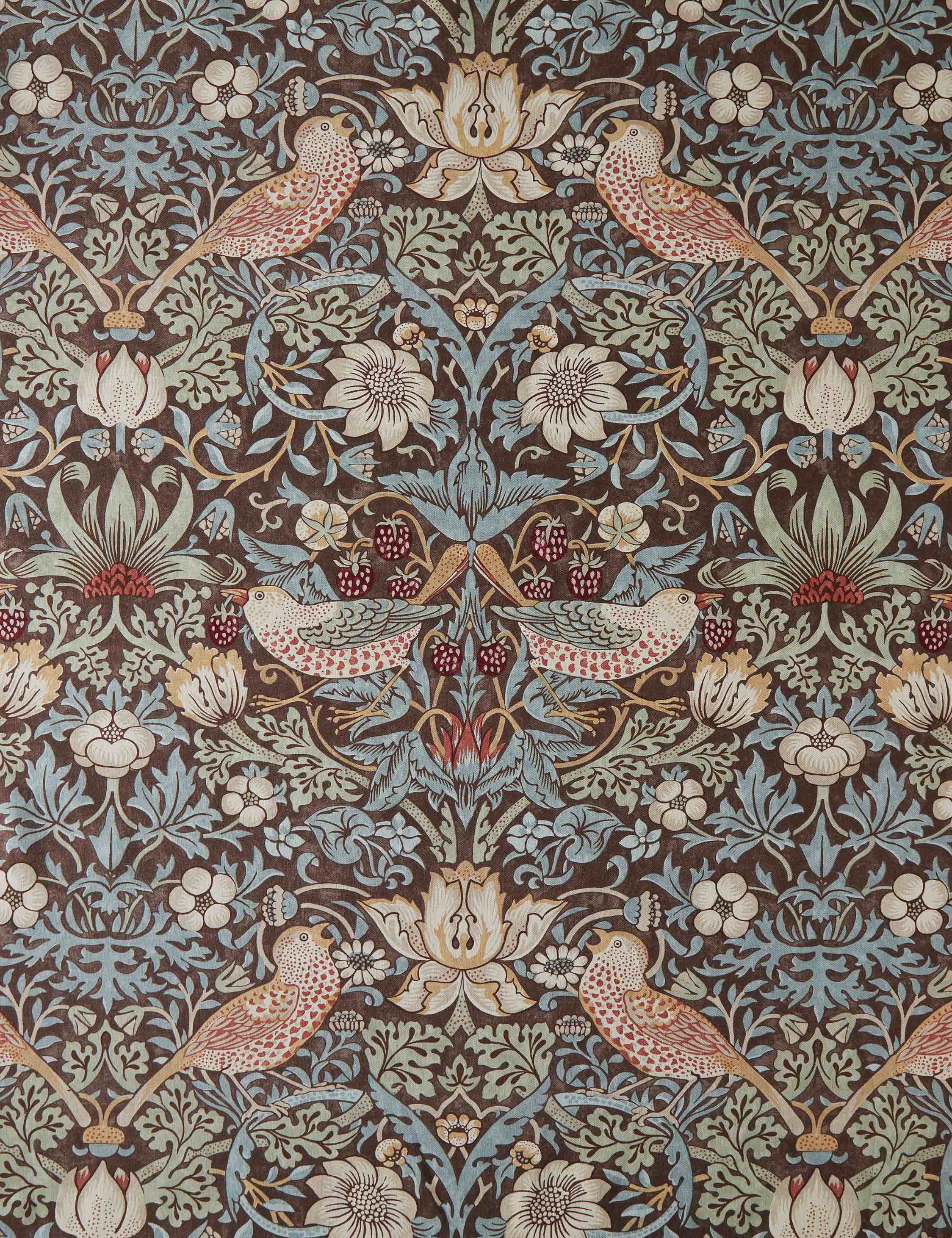 Lulu and Georgia - Strawberry Thief Cotton Fabric by Morris & Co.