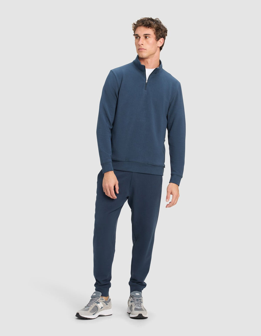 Cozy Earth - Men's StretchTech Quarter Zip & Jogger Set