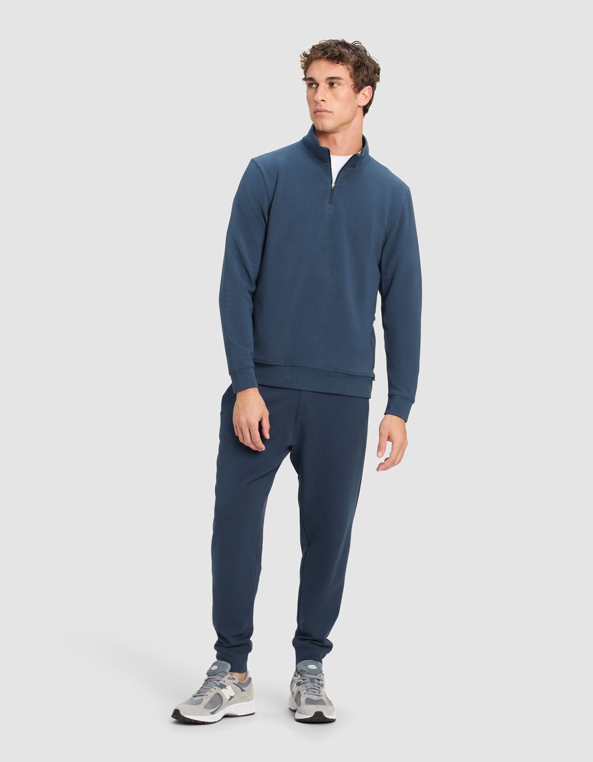 Cozy Earth - Men's StretchTech Quarter Zip & Jogger Set