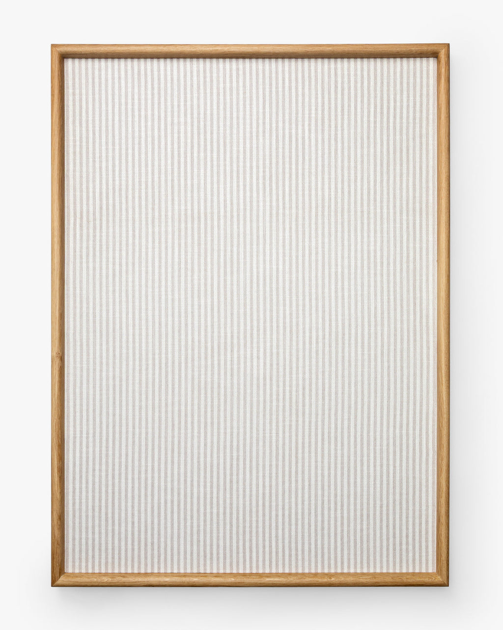 McGee & Co - Striped Oak & Linen Memo Board