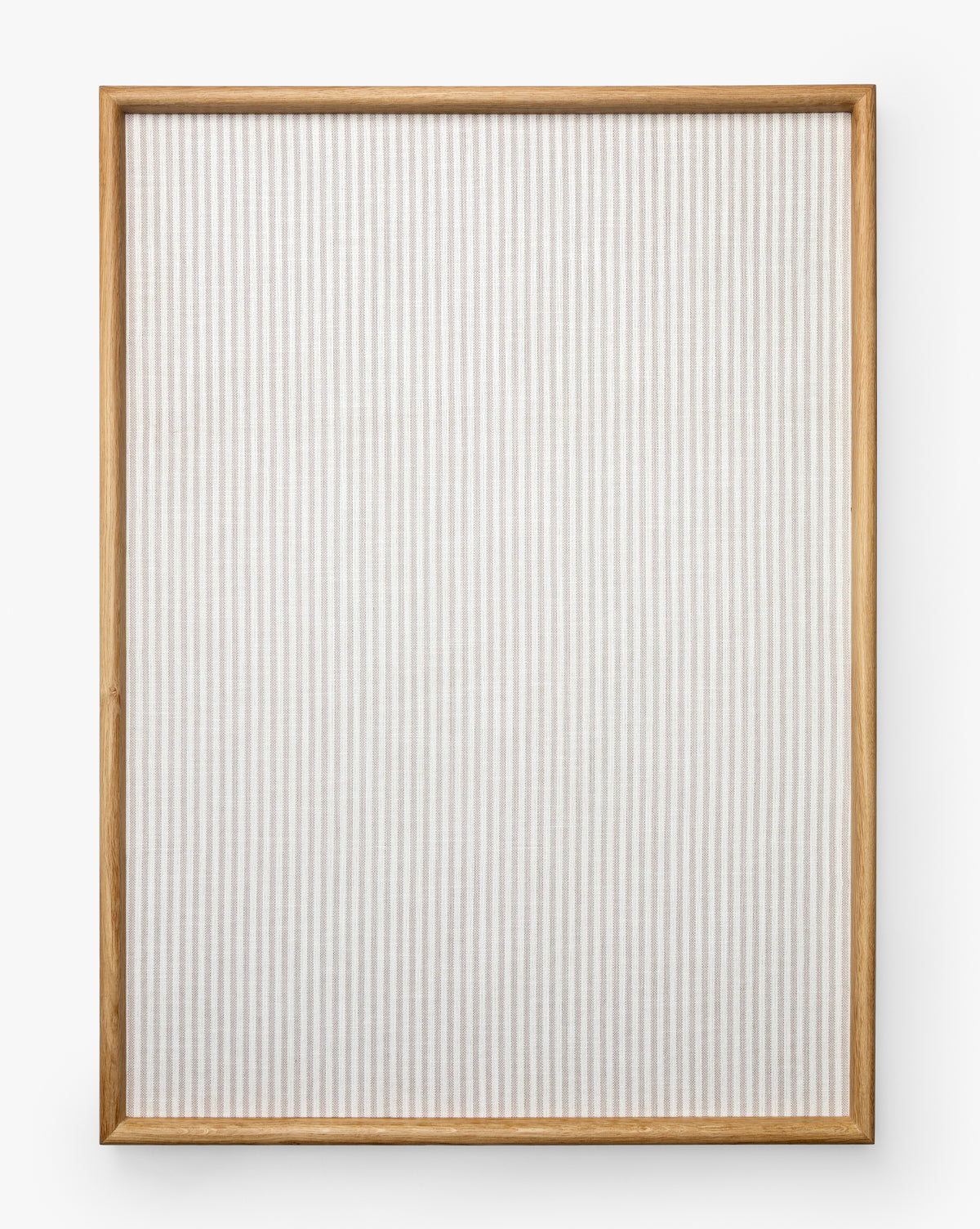 McGee & Co - Striped Oak & Linen Memo Board