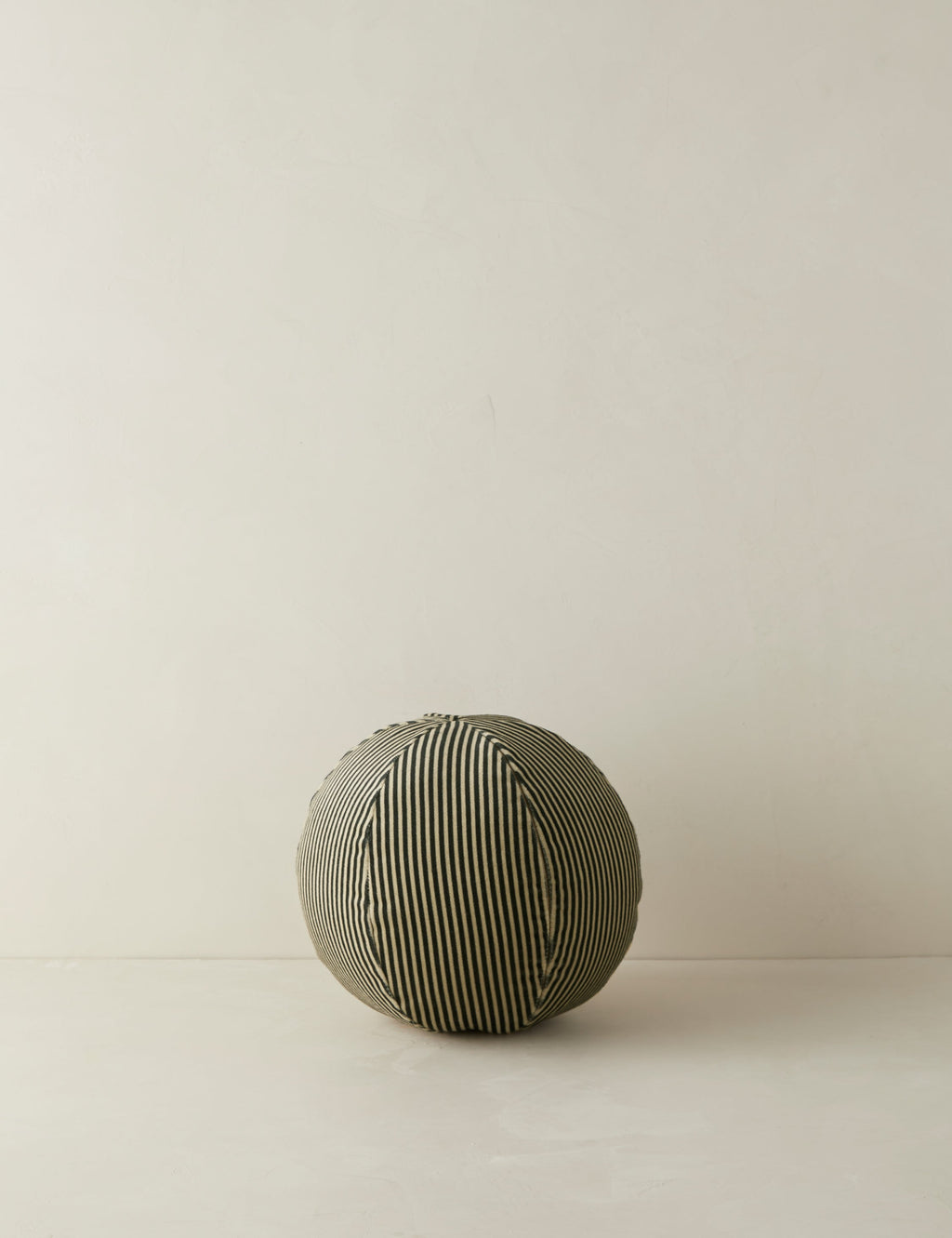 Lulu and Georgia - Striped Velvet Ball Pillow by Sarah Sherman Samuel