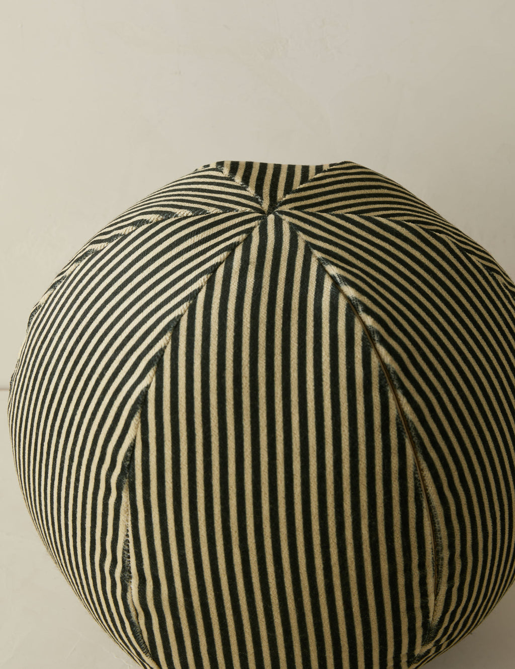 Lulu and Georgia - Striped Velvet Ball Pillow by Sarah Sherman Samuel