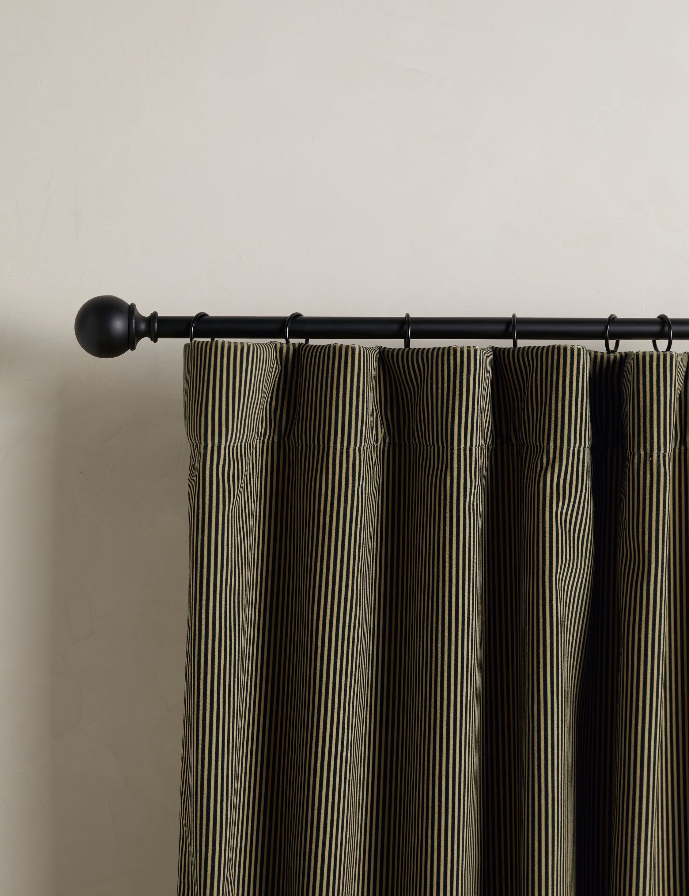 Lulu and Georgia - Striped Velvet Curtain Panel by Sarah Sherman Samuel
