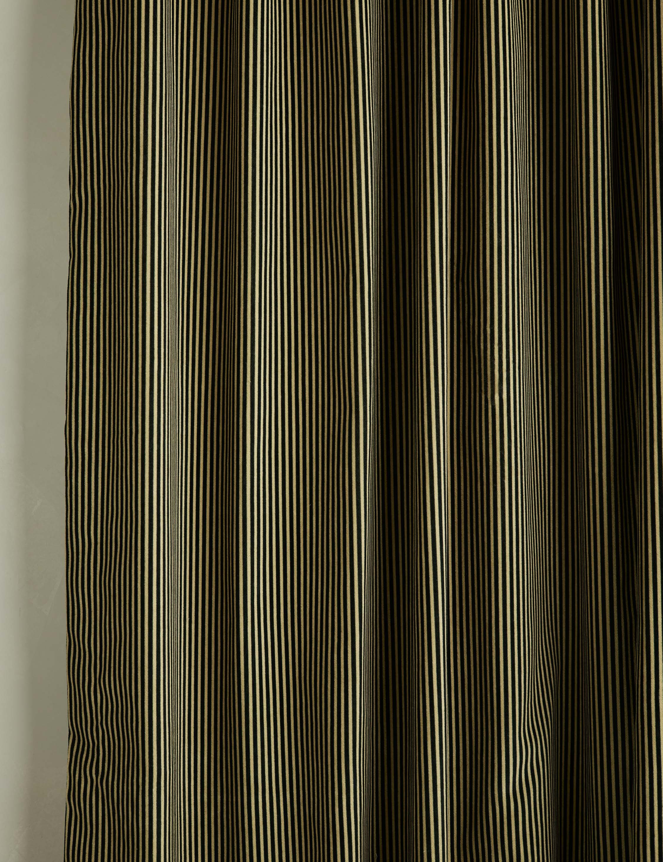 Lulu and Georgia - Striped Velvet Curtain Panel by Sarah Sherman Samuel