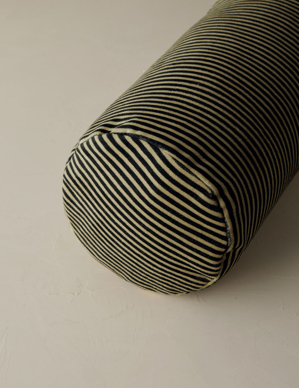 Lulu and Georgia - Striped Velvet Long Bolster Pillow by Sarah Sherman Samuel