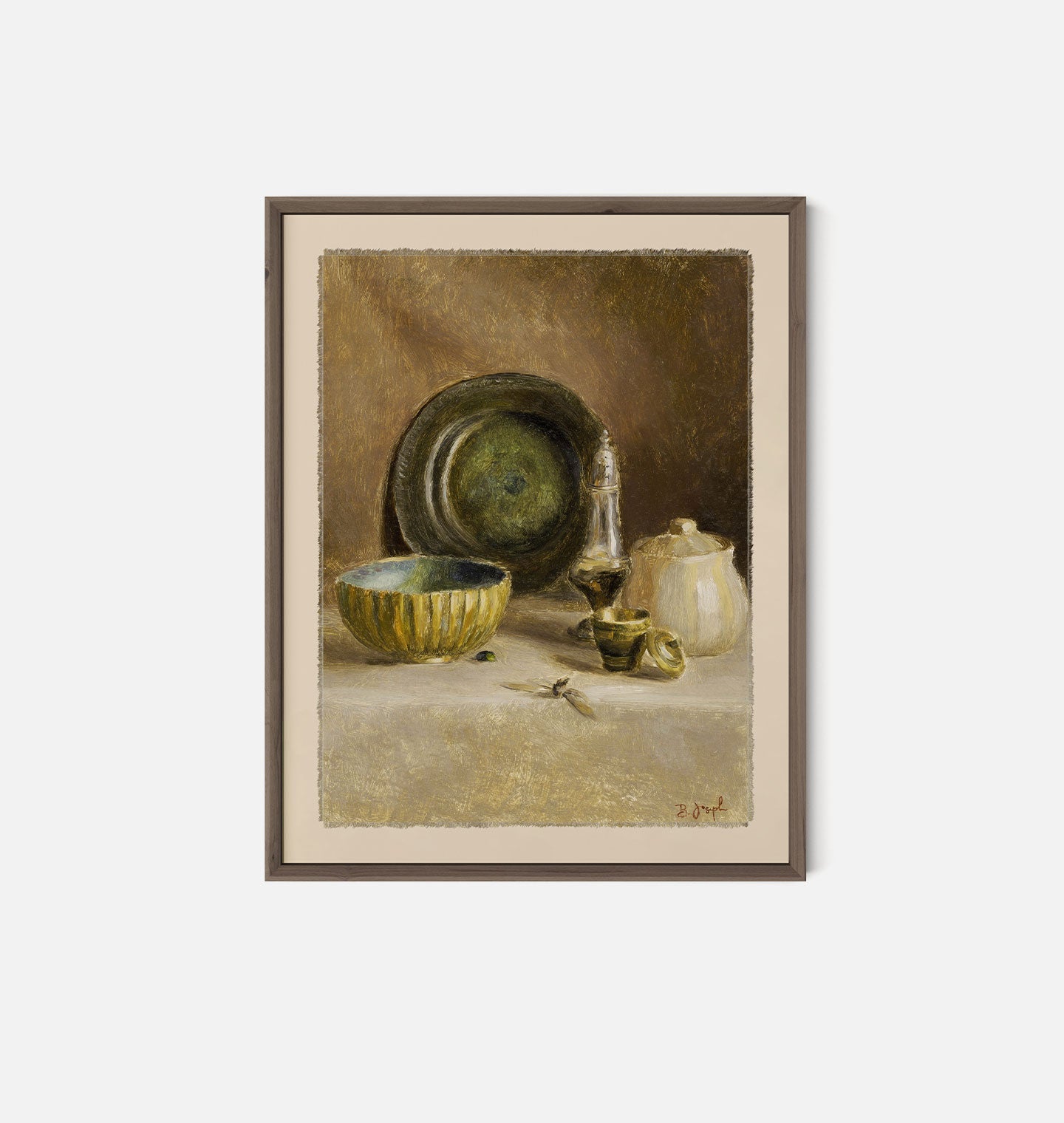 Amber Interiors - Study of Mazur Still Life Framed Print