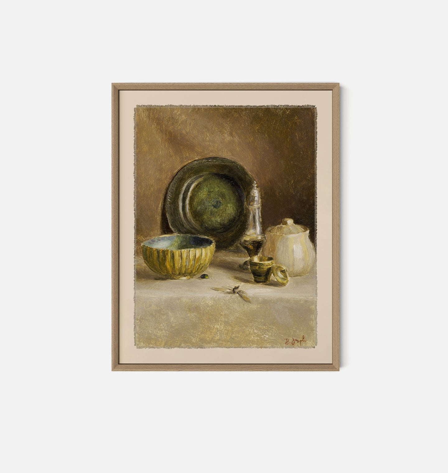 Amber Interiors - Study of Mazur Still Life Framed Print