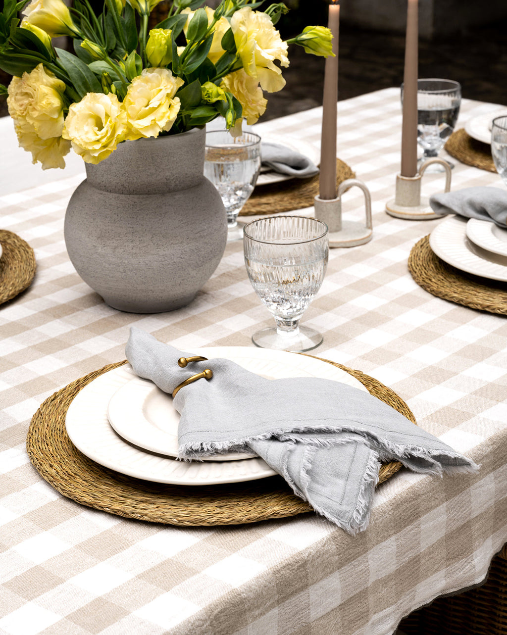 McGee & Co - Charlie Check Tablecloth