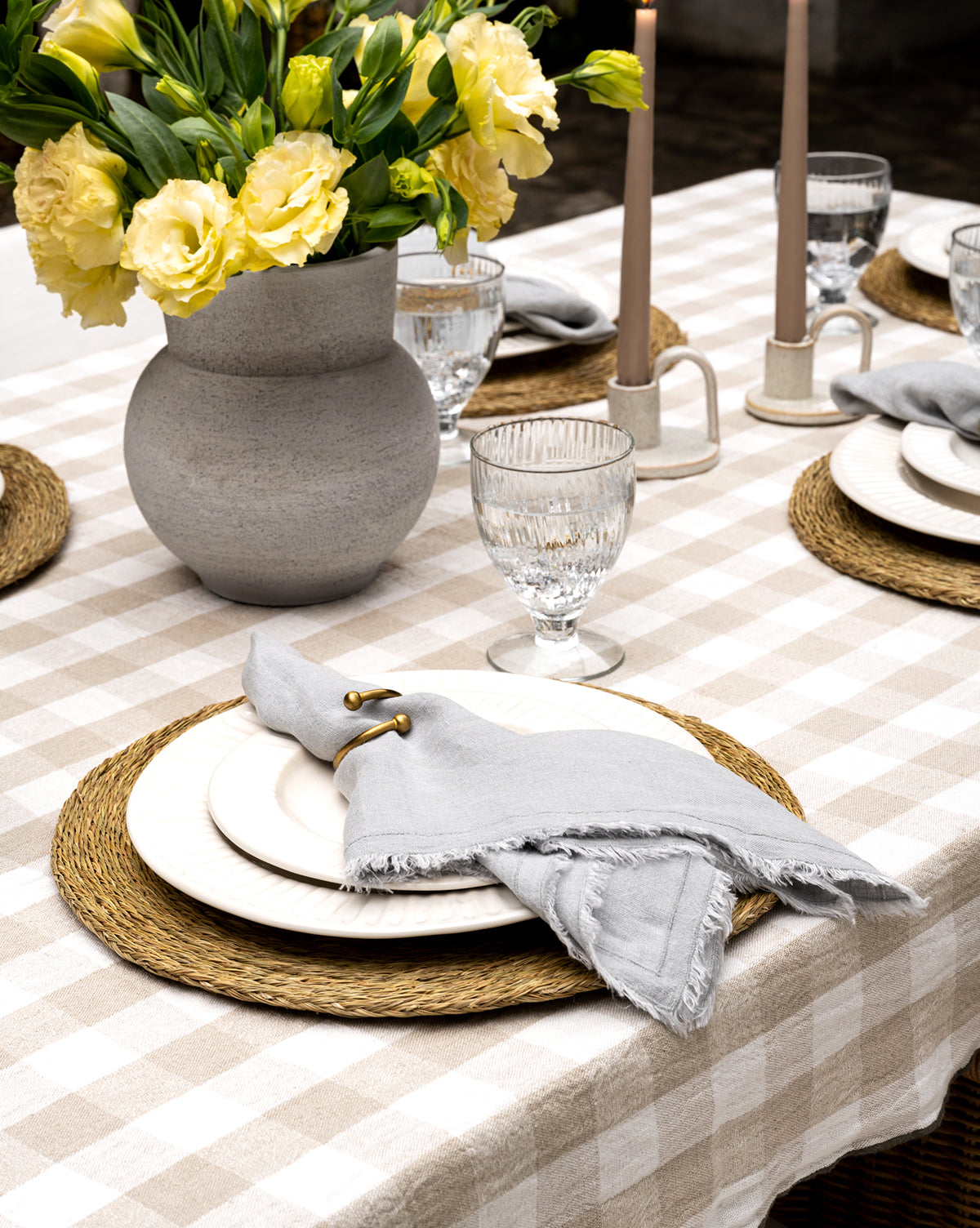 McGee & Co - Charlie Check Tablecloth