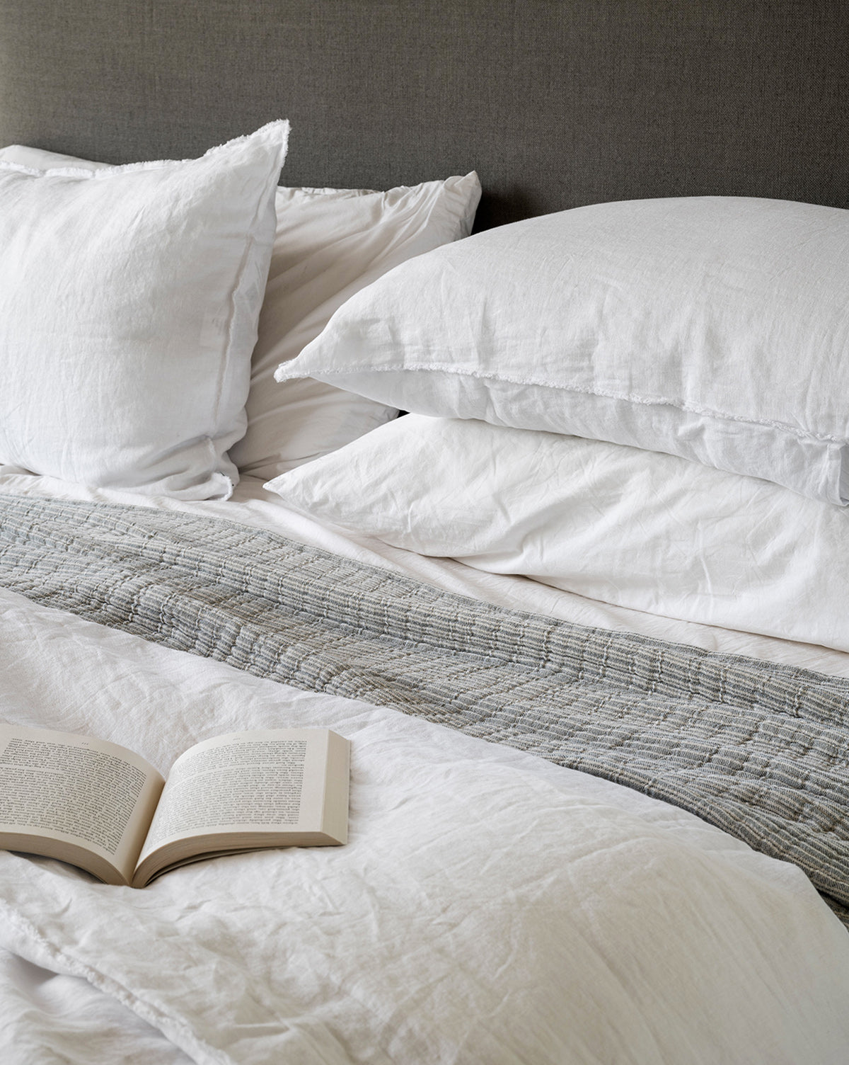 McGee & Co - Hanson Striped Cotton Coverlet