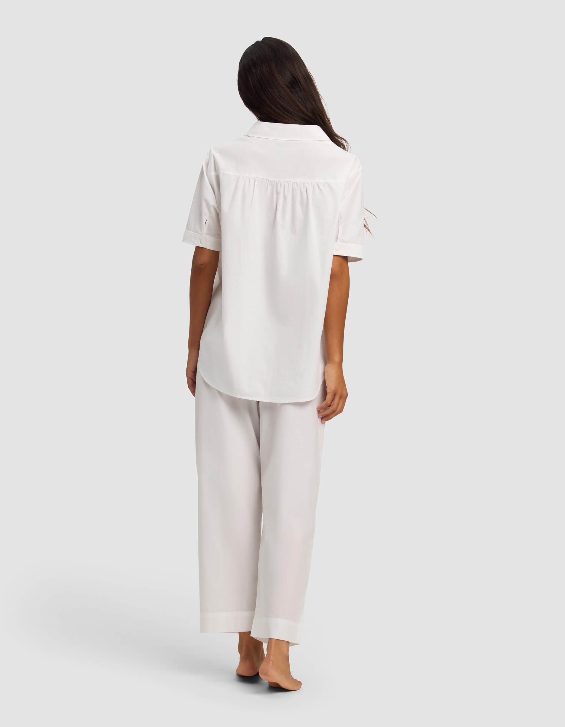 Cozy Earth - Women's Sutton Short Sleeve & Cropped Pajama Pant Set