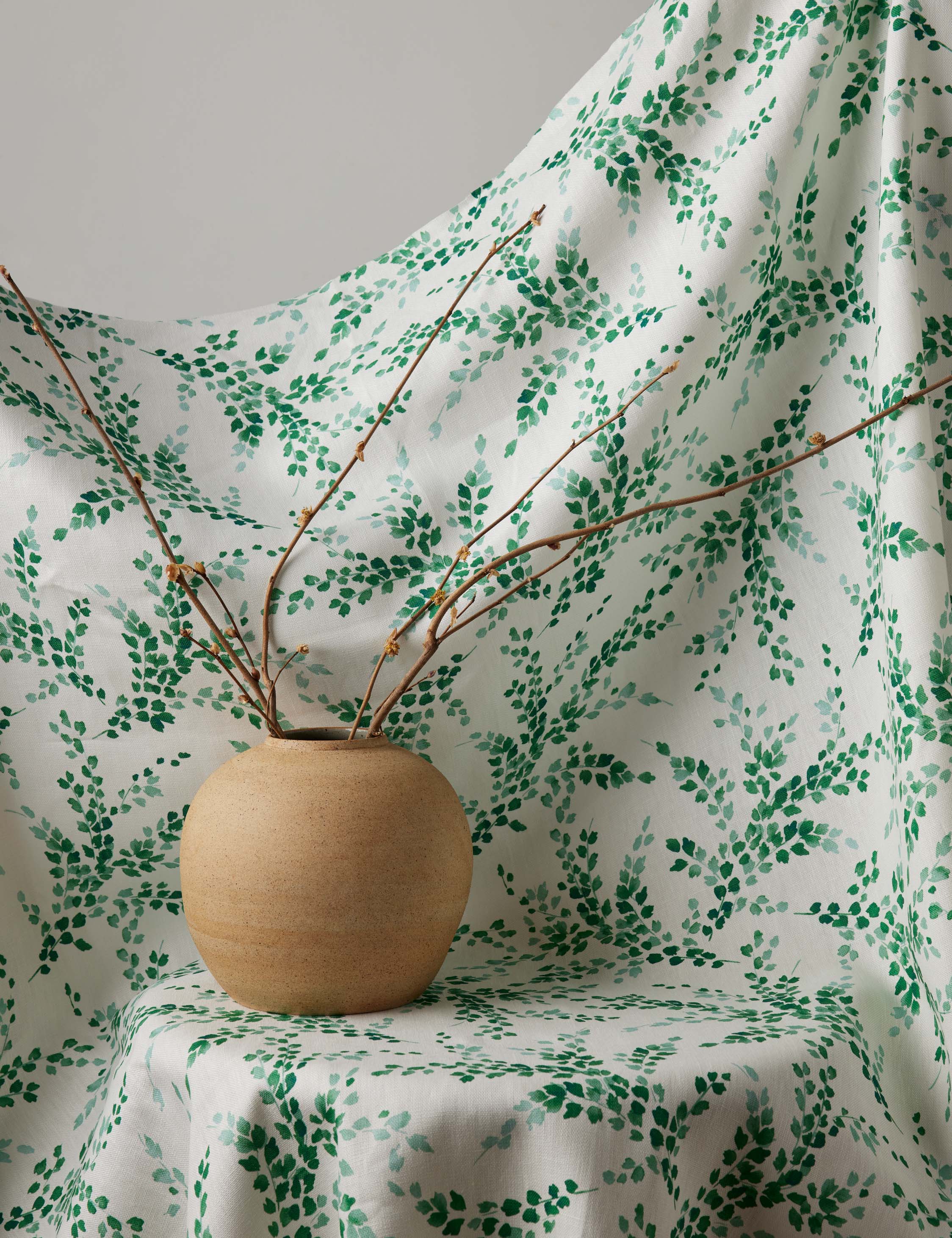 Lulu and Georgia - Sweet Caroline Linen Fabric by Wallshoppe