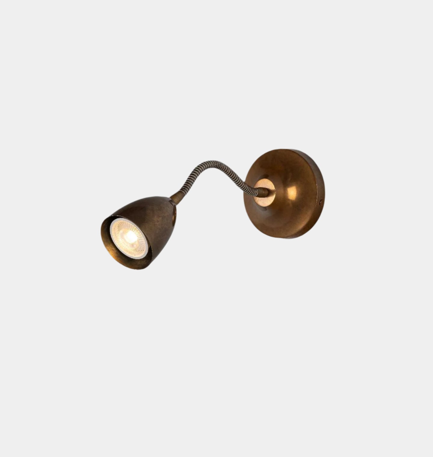 Amber Interiors - Sydney Loft Wall Light Antique Brass