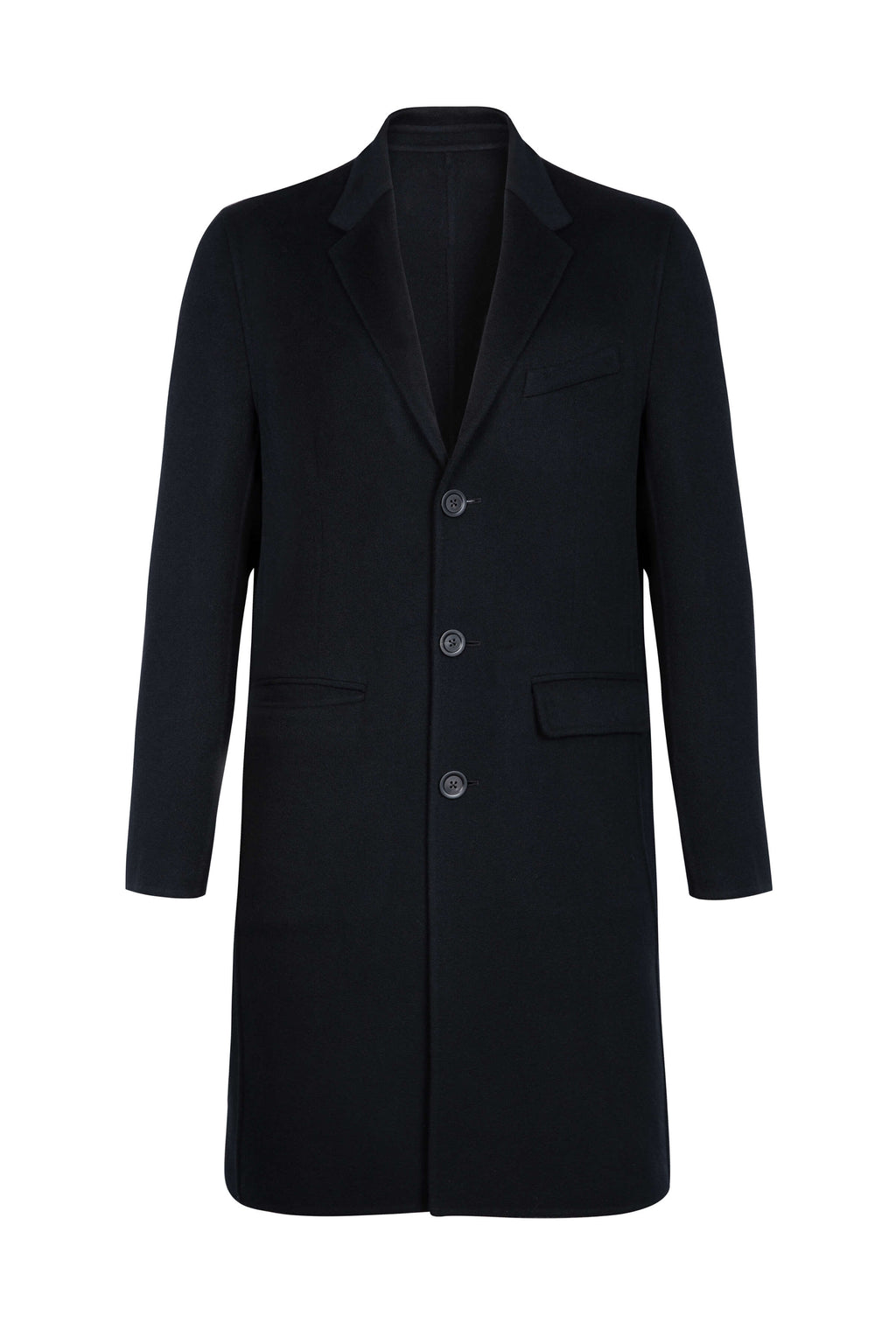 Johnstons of Elgin - Classic Navy Cashmere Coat