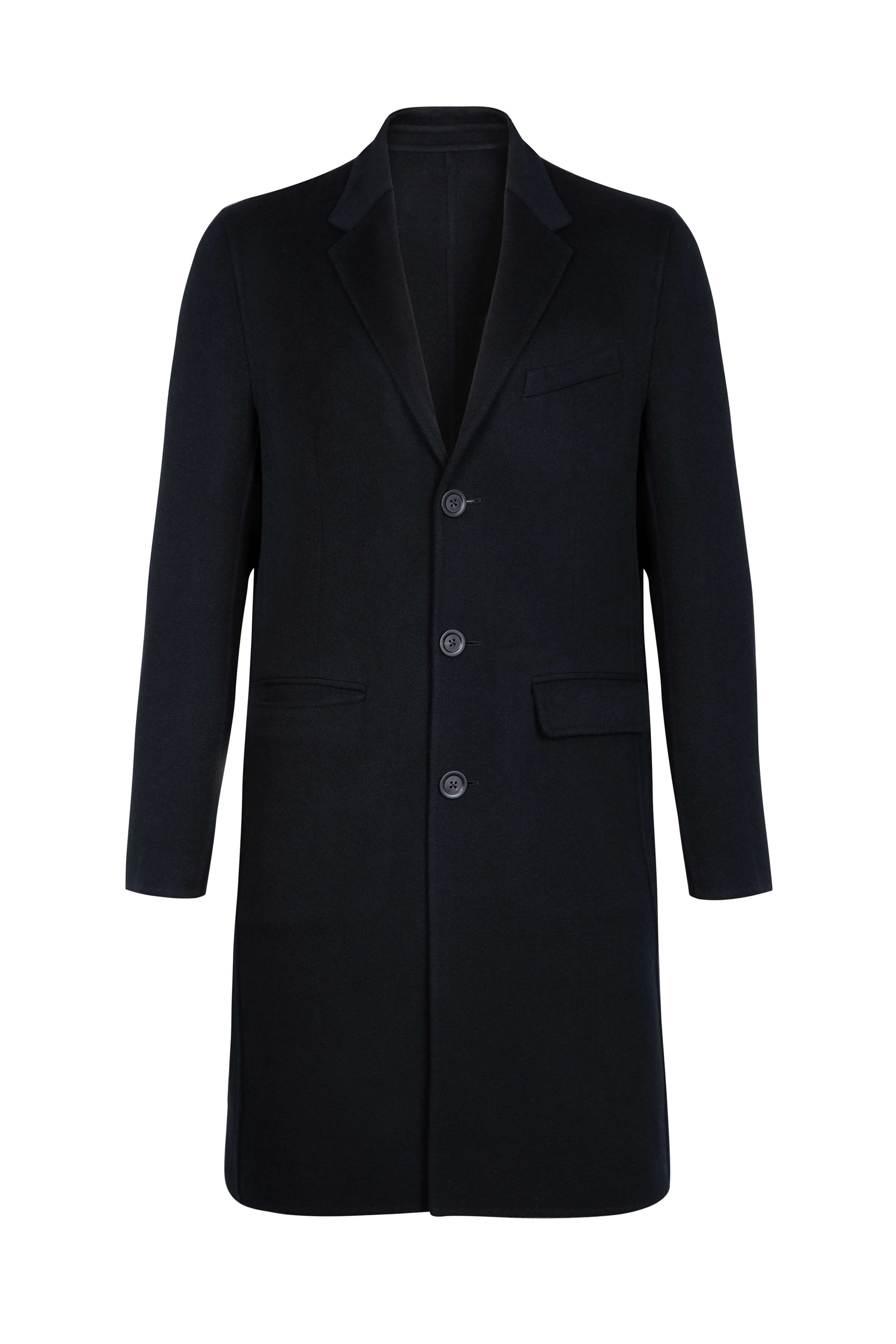 Johnstons of Elgin - Classic Navy Cashmere Coat