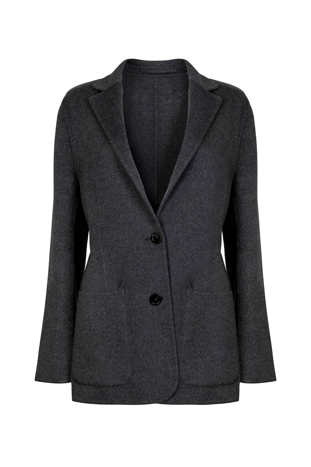 Johnstons of Elgin - Women's Dark Grey Cashmere Blazer