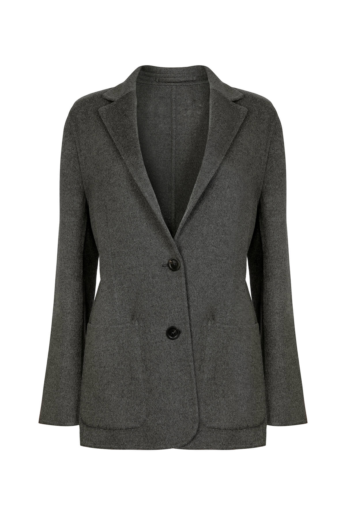 Johnstons of Elgin - Women's Mid Grey Cashmere Blazer
