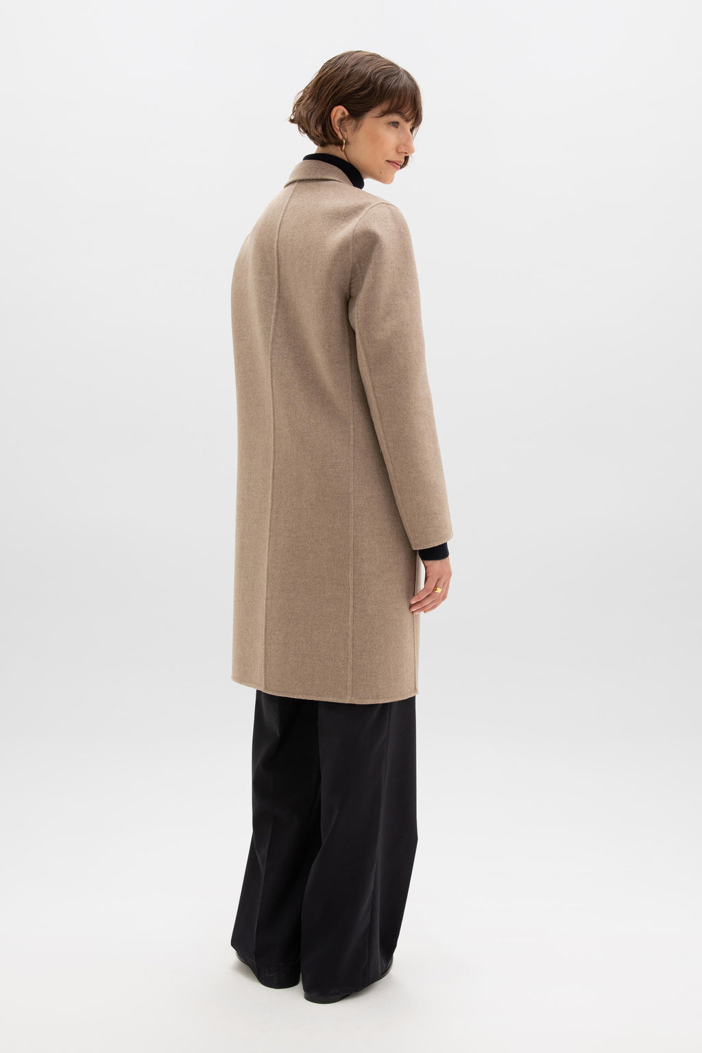 Johnstons of Elgin - Classic Light Brown Cashmere Coat