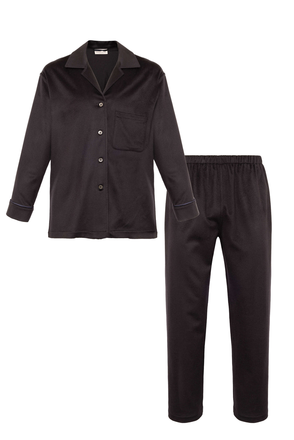 Johnstons of Elgin - Navy Cashmere Pyjama Lounge Set