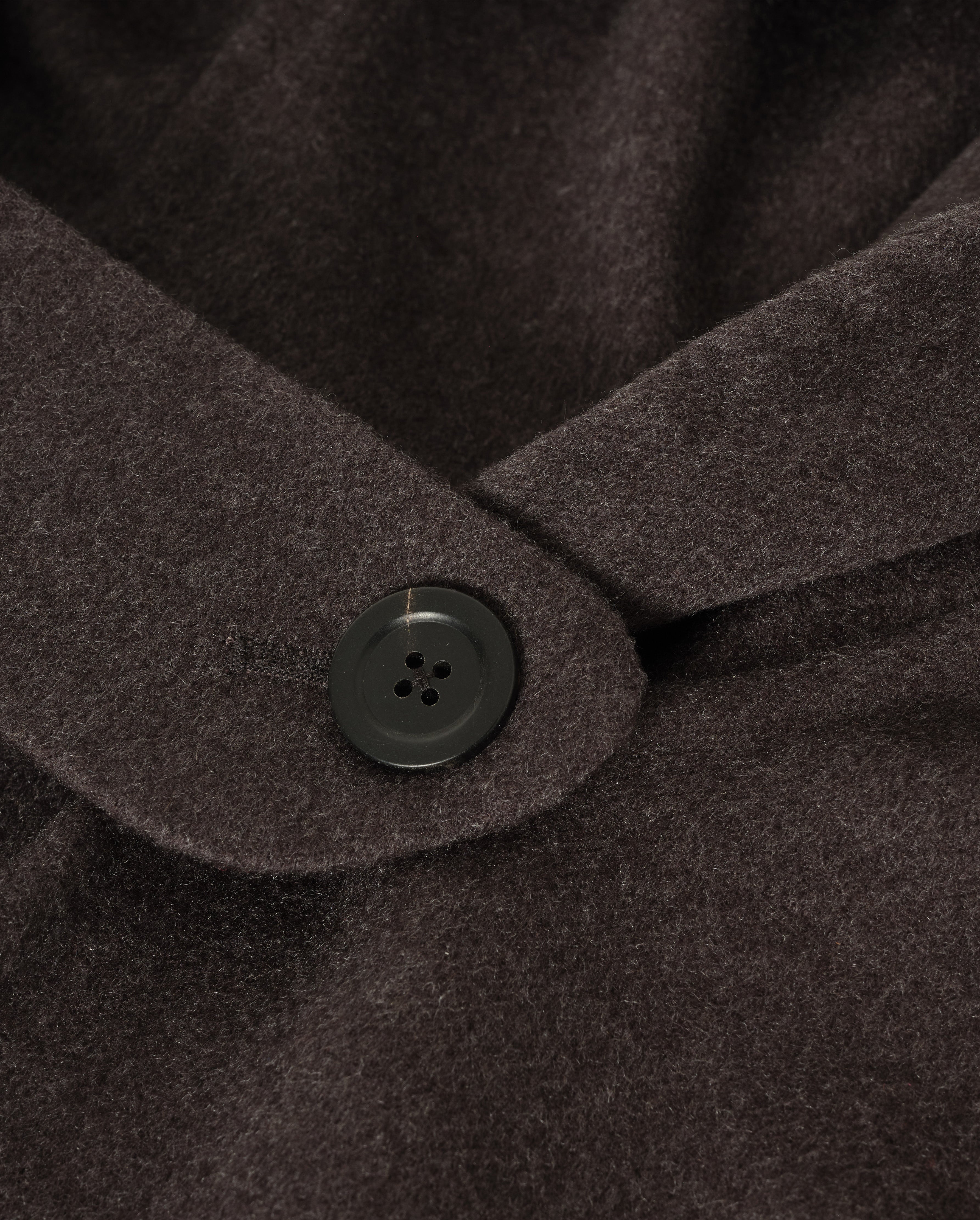 Johnstons of Elgin - Hoolie Charcoal Hooded Cashmere Cape