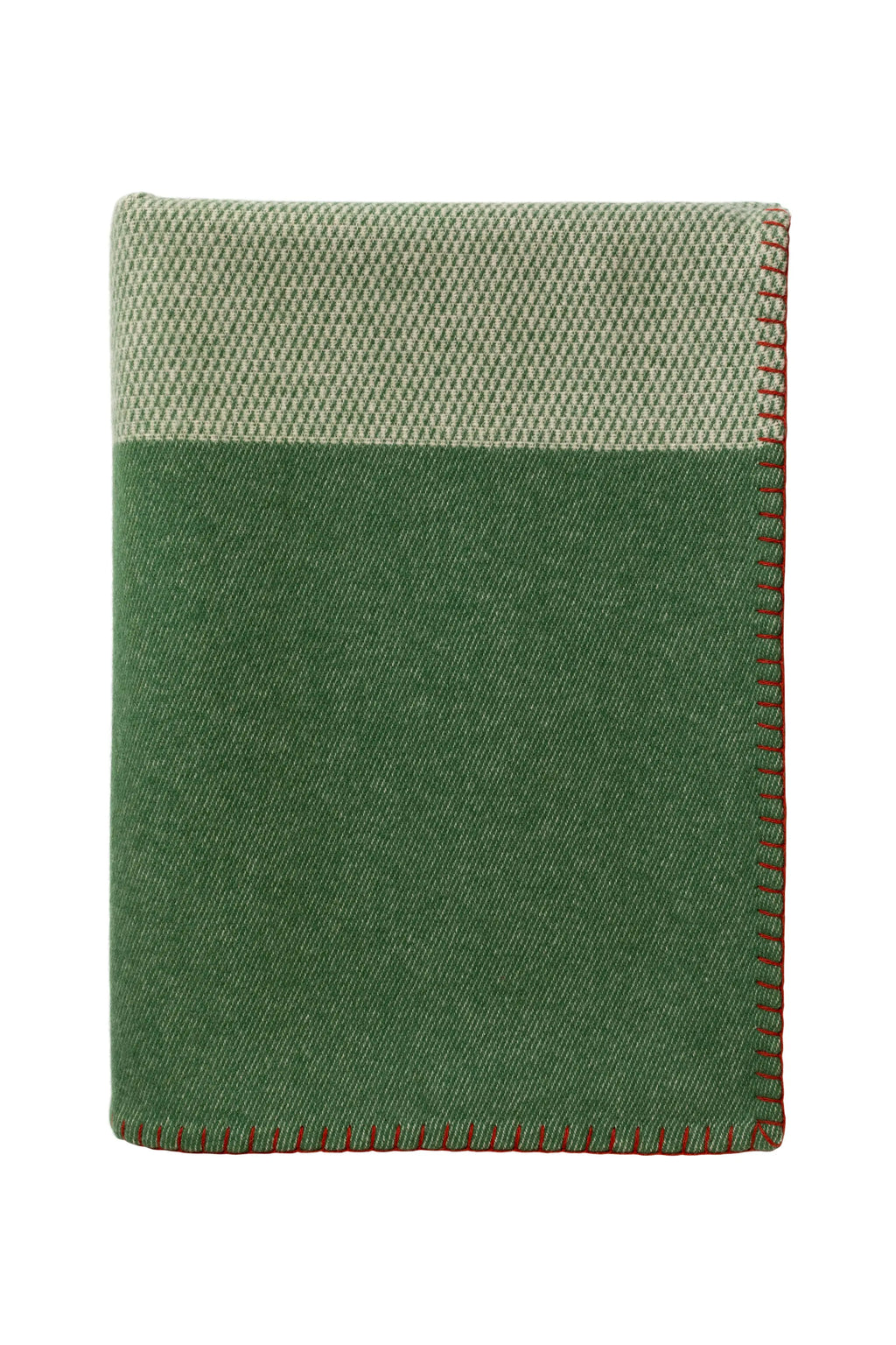 Johnstons of Elgin - Blanket Stitched Block Jacquard Throw