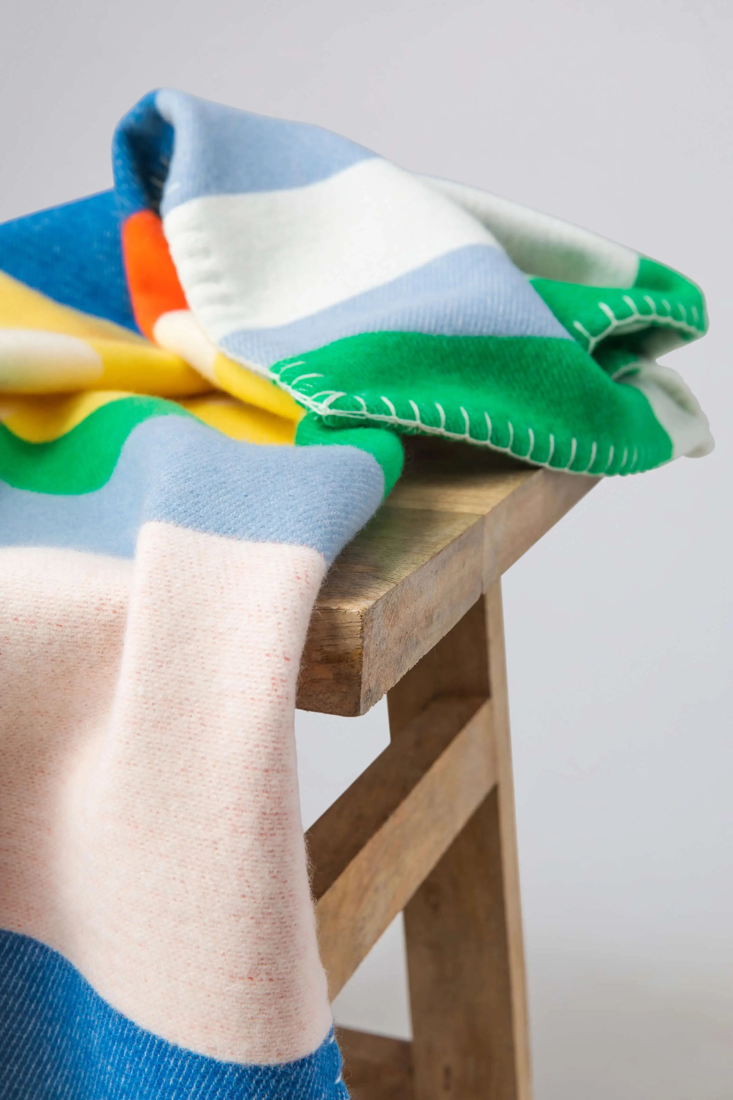 Johnstons of Elgin - 'Block Stripe' Children's Blanket