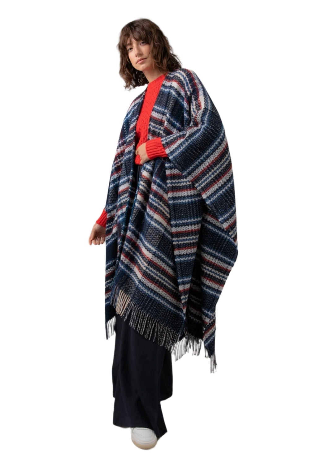 Johnstons of Elgin - Textured Donegal Wool & Cashmere Cape