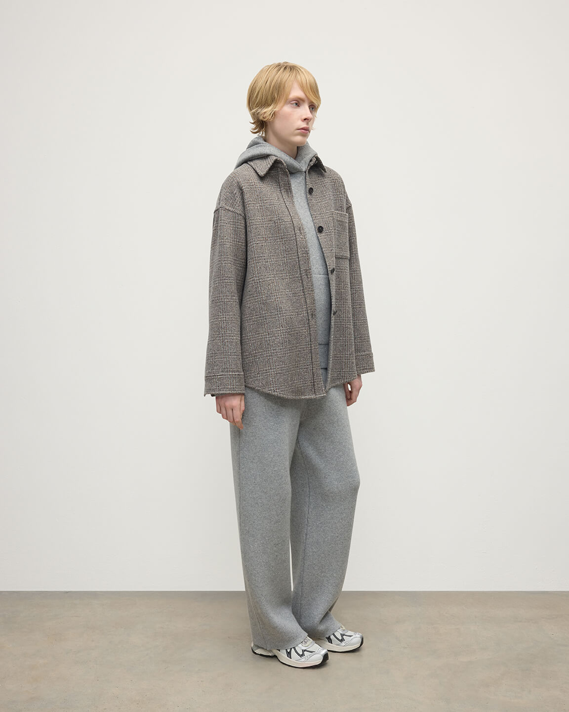 Johnstons of Elgin - Glen Urquhart Check Oversized Shirt