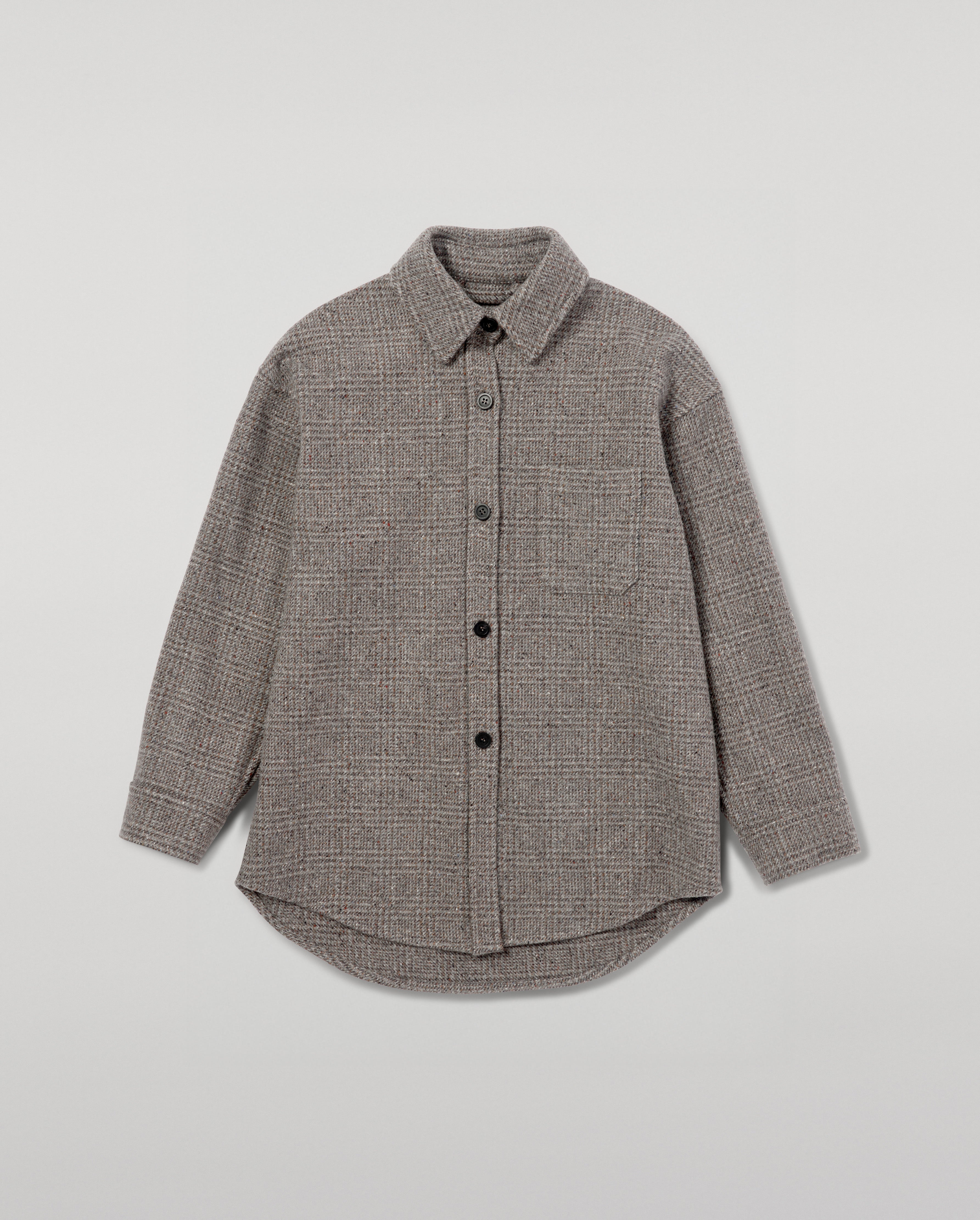 Johnstons of Elgin - Glen Urquhart Check Oversized Shirt