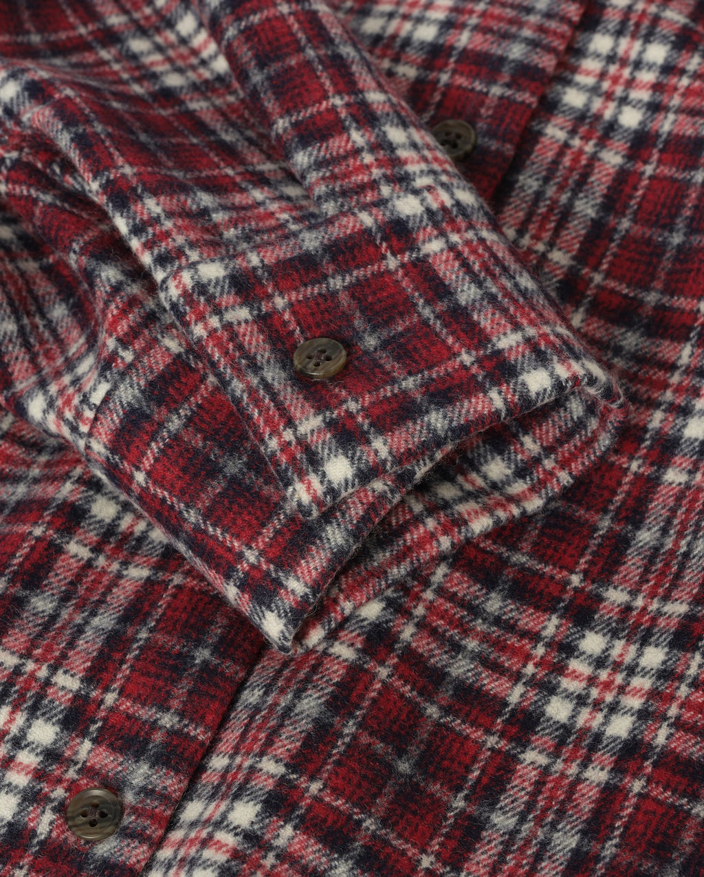 Johnstons of Elgin - Clanlass Red Plaid Overshirt
