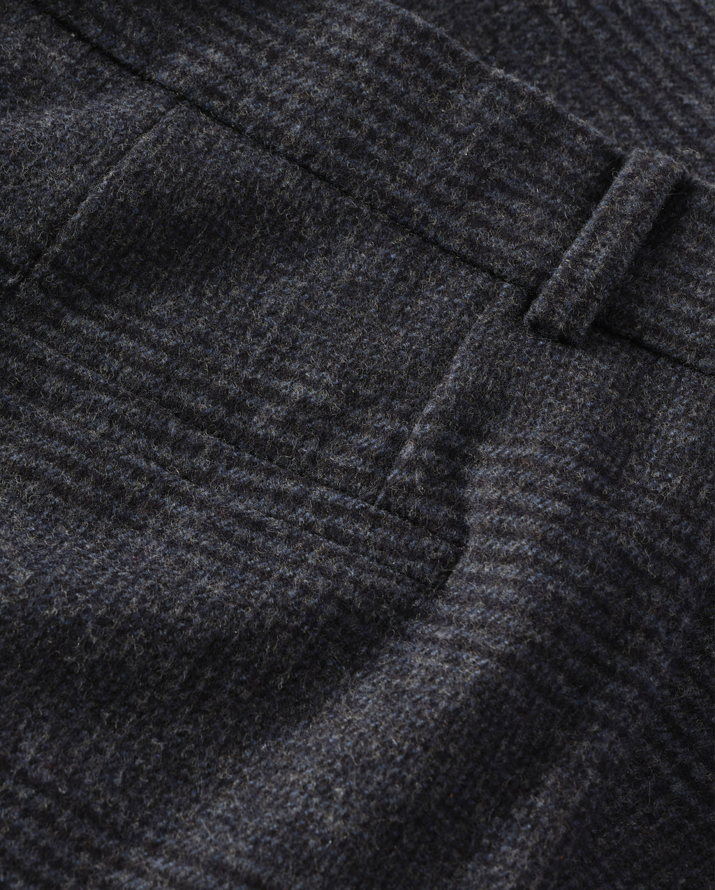 Johnstons of Elgin - Macara Dark Blue Pleated Trousers