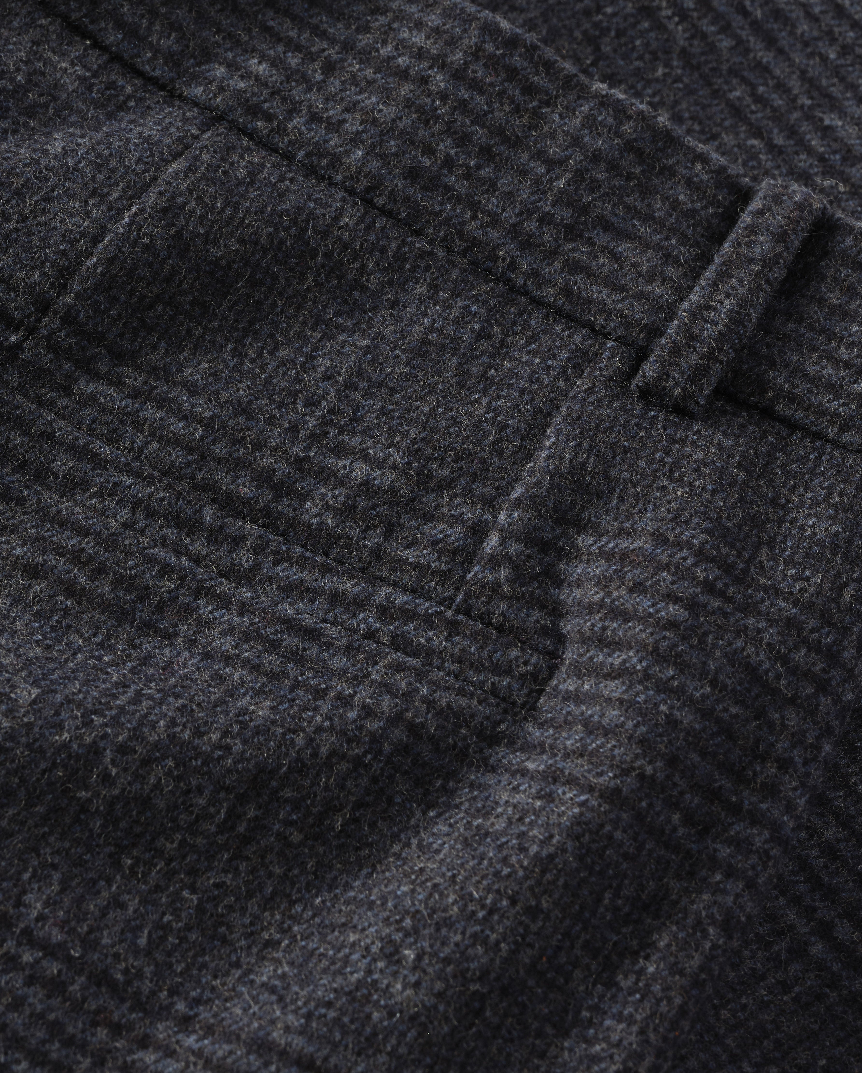 Johnstons of Elgin - Macara Dark Blue Pleated Trousers
