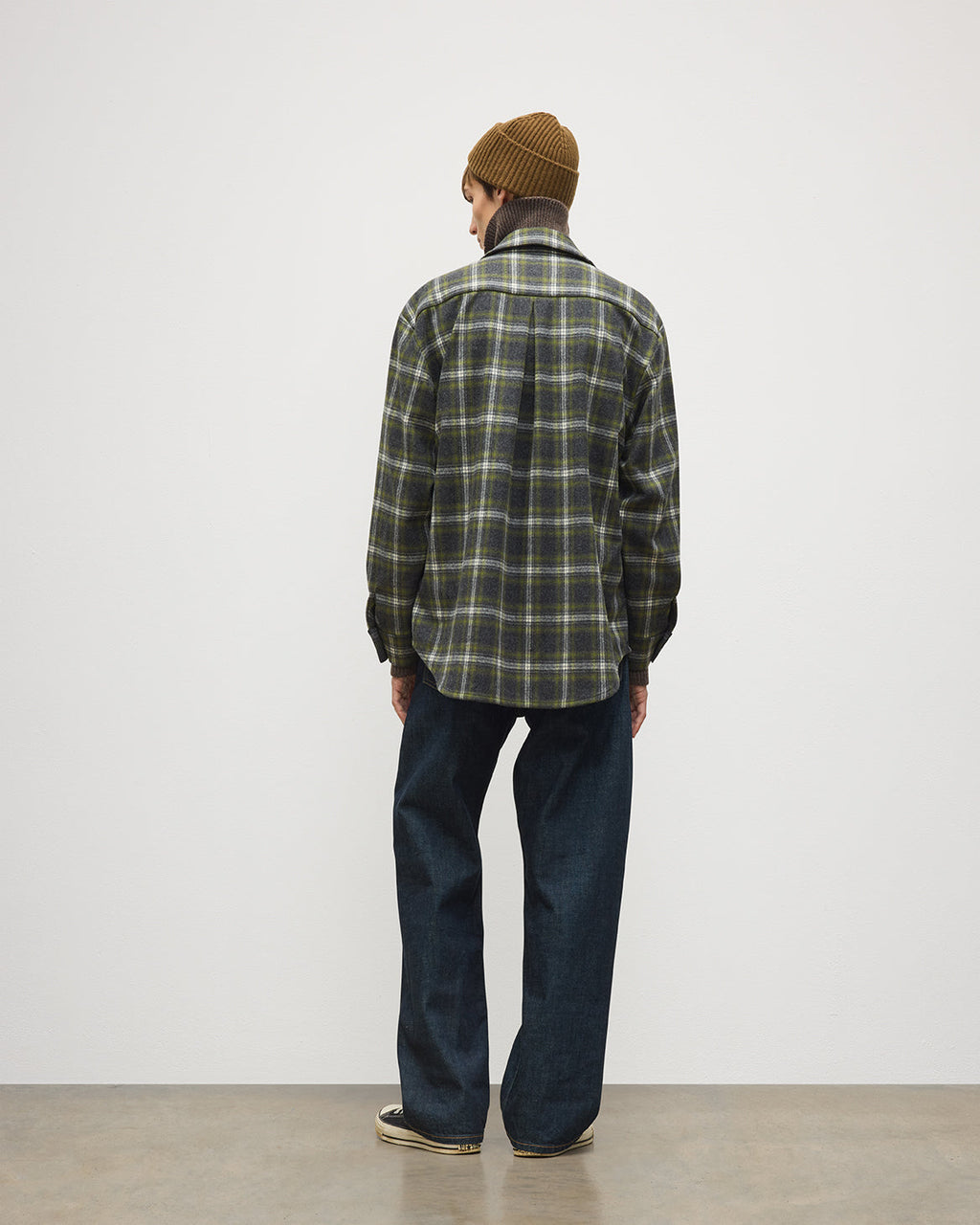 Johnstons of Elgin - Capercaillie Green Plaid Overshirt