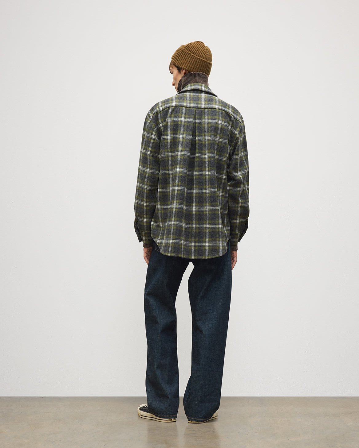 Johnstons of Elgin - Capercaillie Green Plaid Overshirt