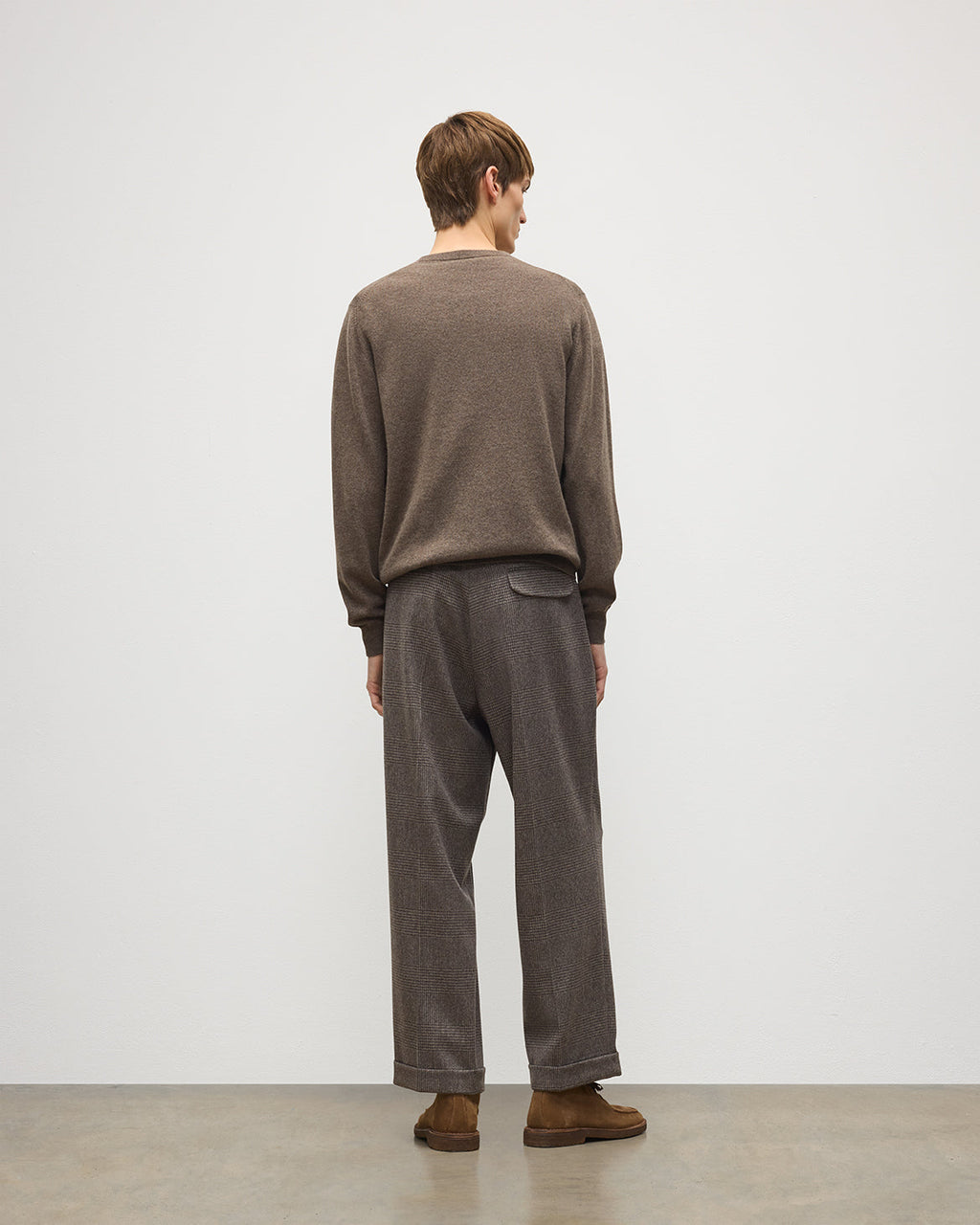 Johnstons of Elgin - Traquair Glen Urquhart Check Trousers