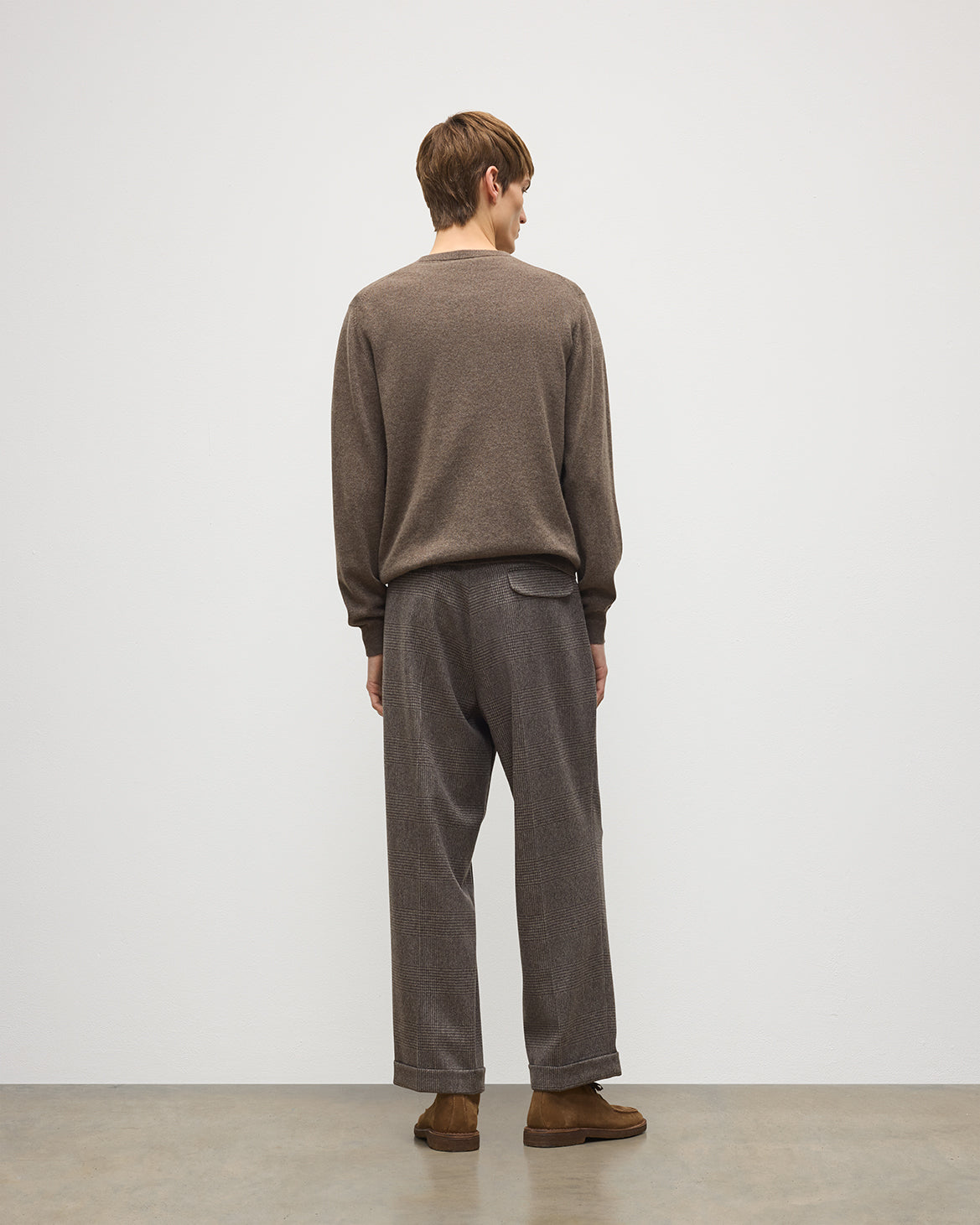 Johnstons of Elgin - Traquair Glen Urquhart Check Trousers