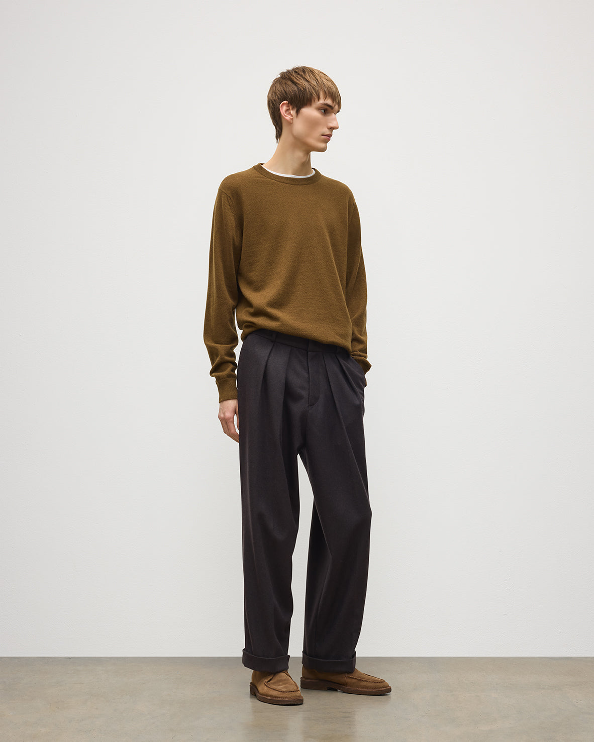 Johnstons of Elgin - Traquair Twill Check Trousers