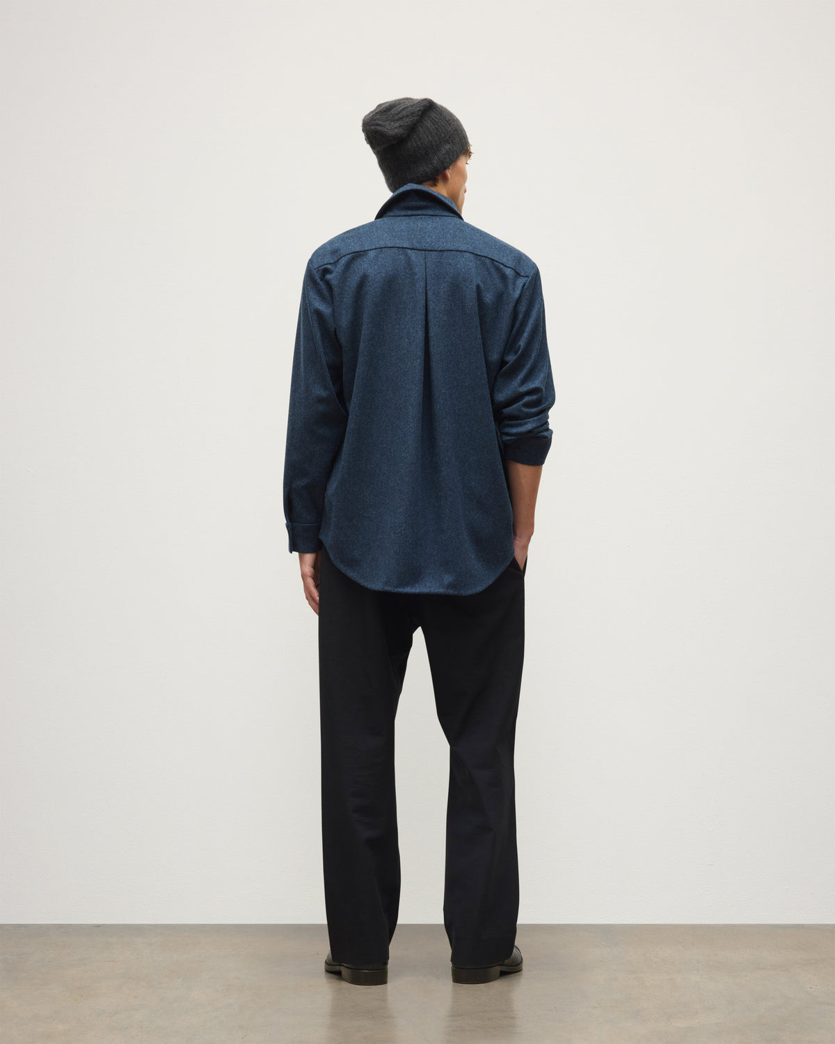 Johnstons of Elgin - Corrie Indigo Twill Overshirt