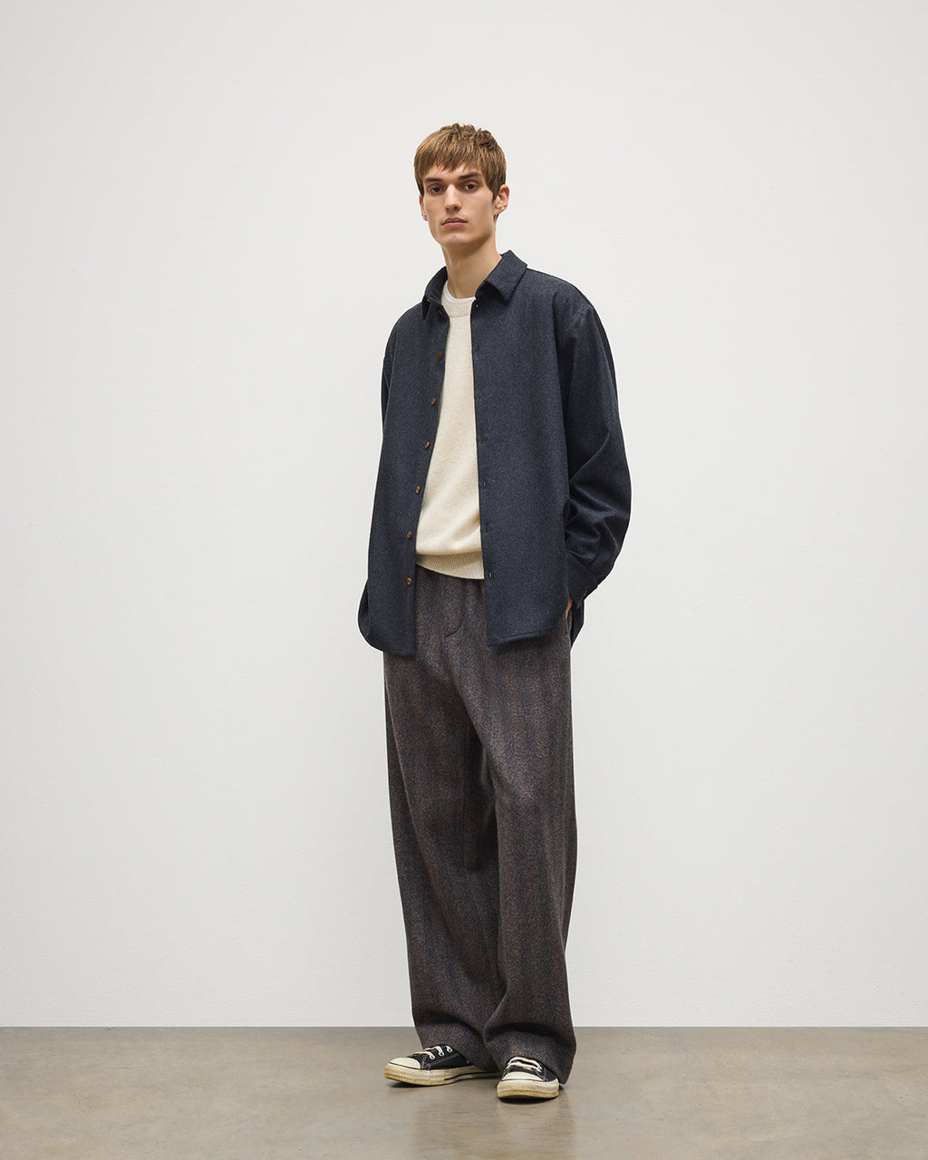 Johnstons of Elgin - Corrie Leman & Abisso Twill Overshirt