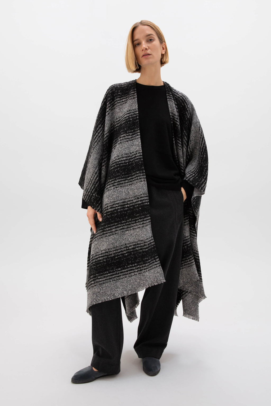 Johnstons of Elgin - Textural Ombré Cape