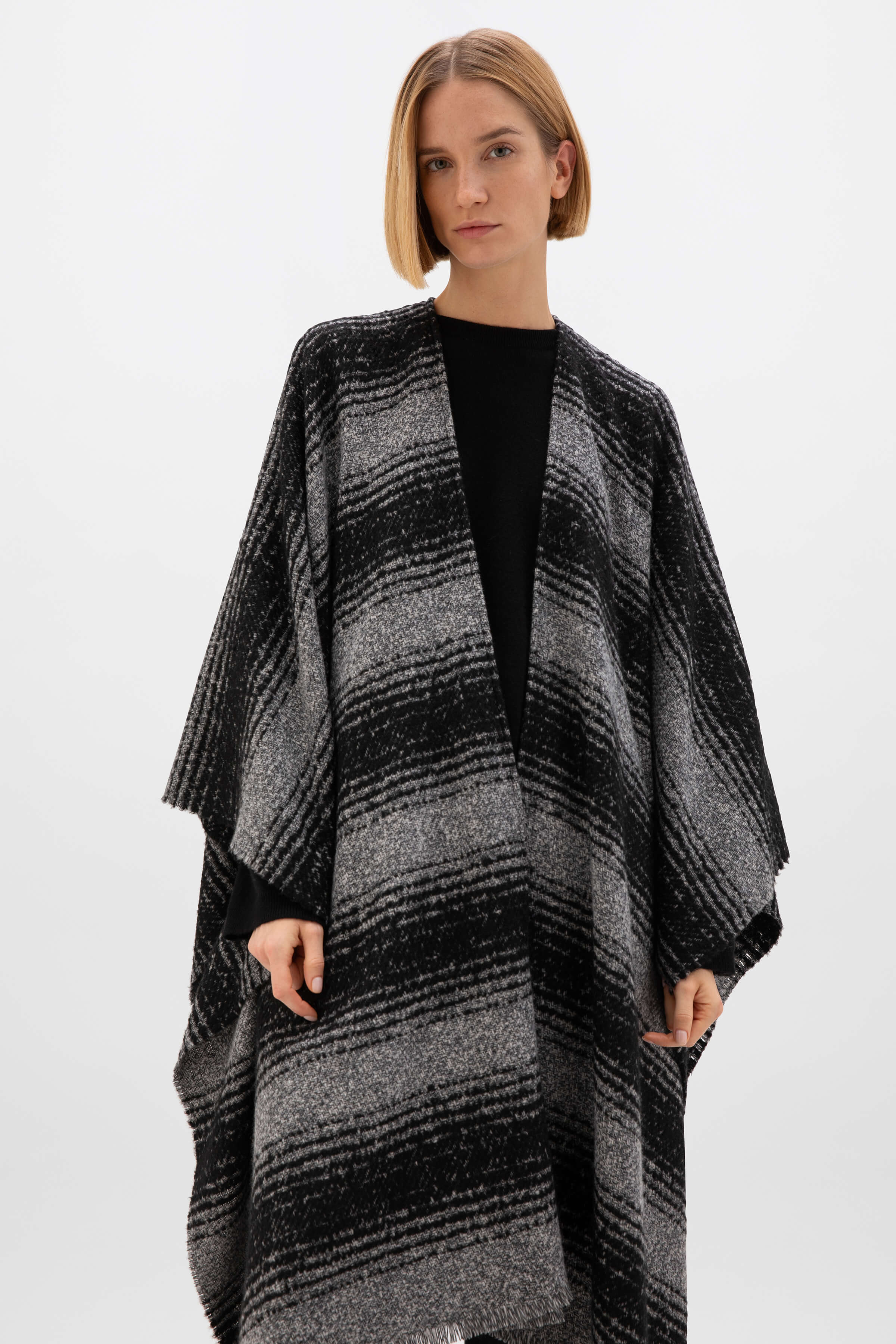 Johnstons of Elgin - Textural Ombré Cape