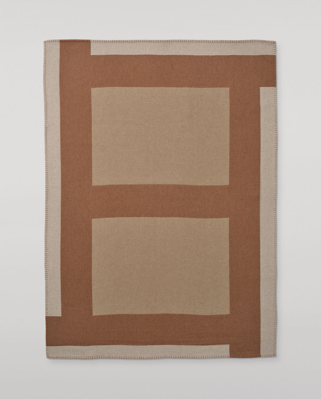 Johnstons of Elgin - Brown Geometric Throw