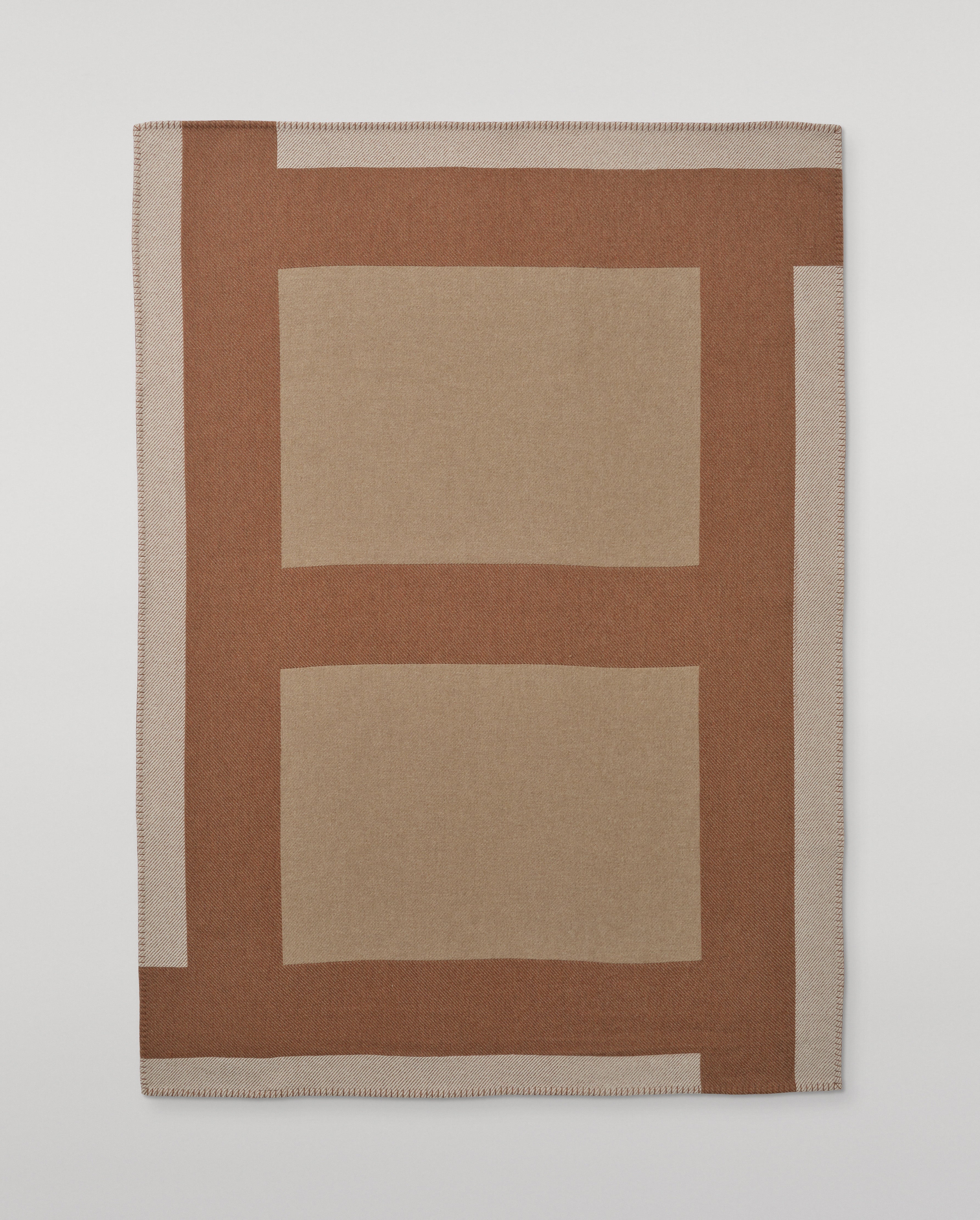 Johnstons of Elgin - Brown Geometric Throw