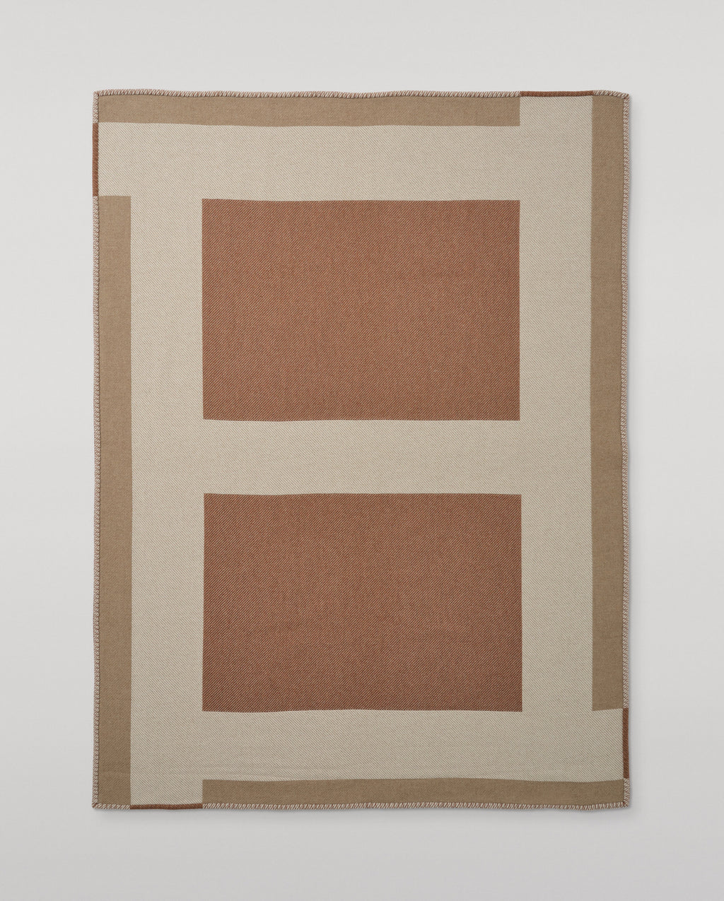 Johnstons of Elgin - Brown Geometric Throw