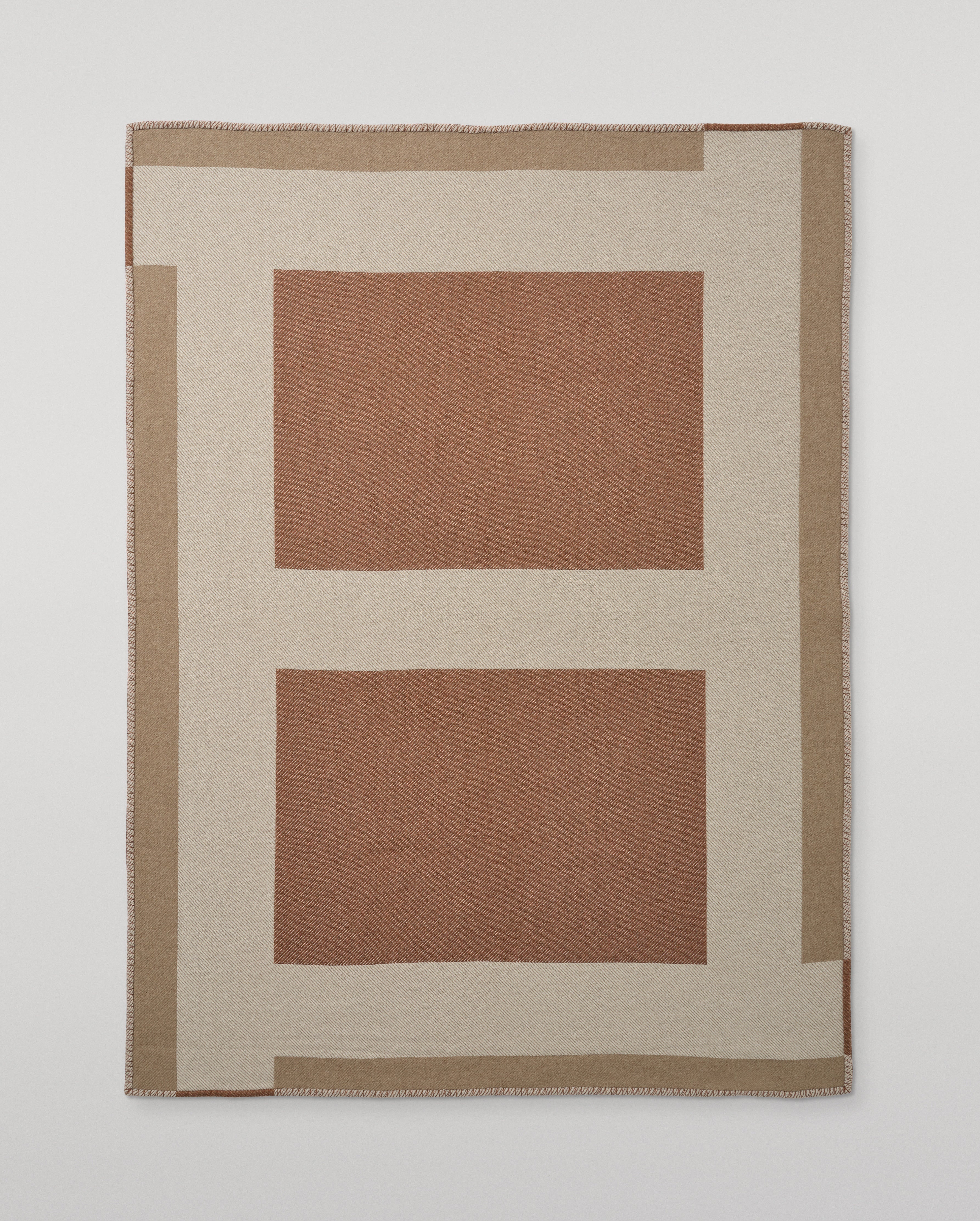 Johnstons of Elgin - Brown Geometric Throw