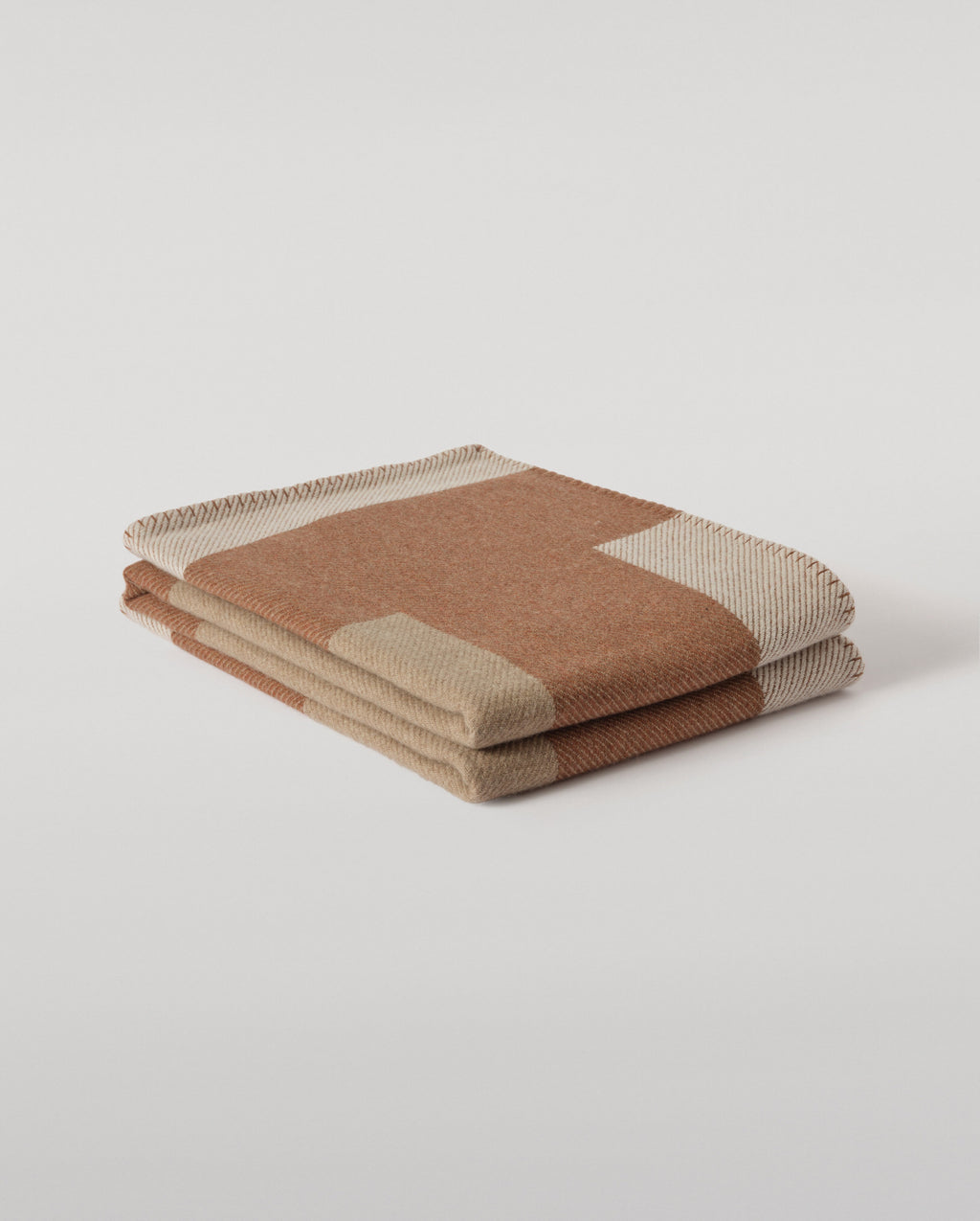 Johnstons of Elgin - Brown Geometric Throw
